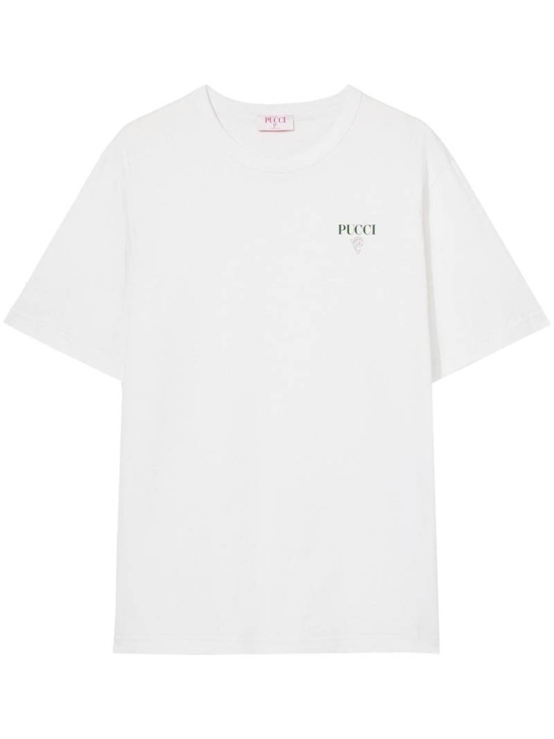 PUCCI logo-print cotton T-shirt - White von PUCCI