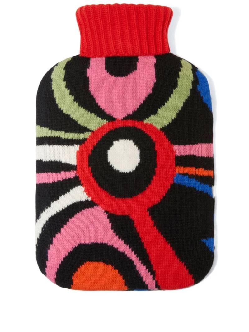 PUCCI marbled-pattern hot water bottle - Black von PUCCI