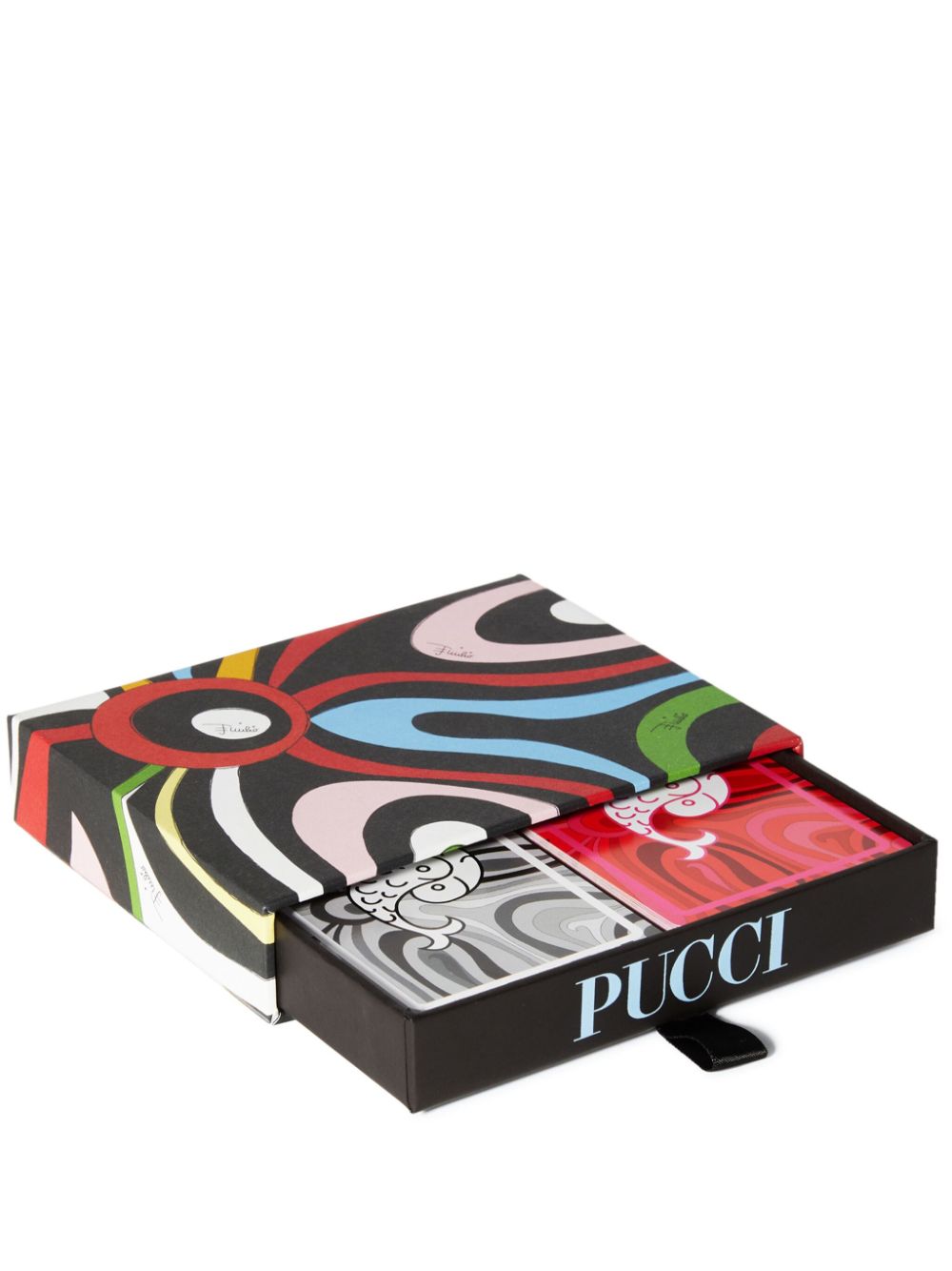 PUCCI marmo-print playing cards (12cm x 9.5cm) - Grey von PUCCI