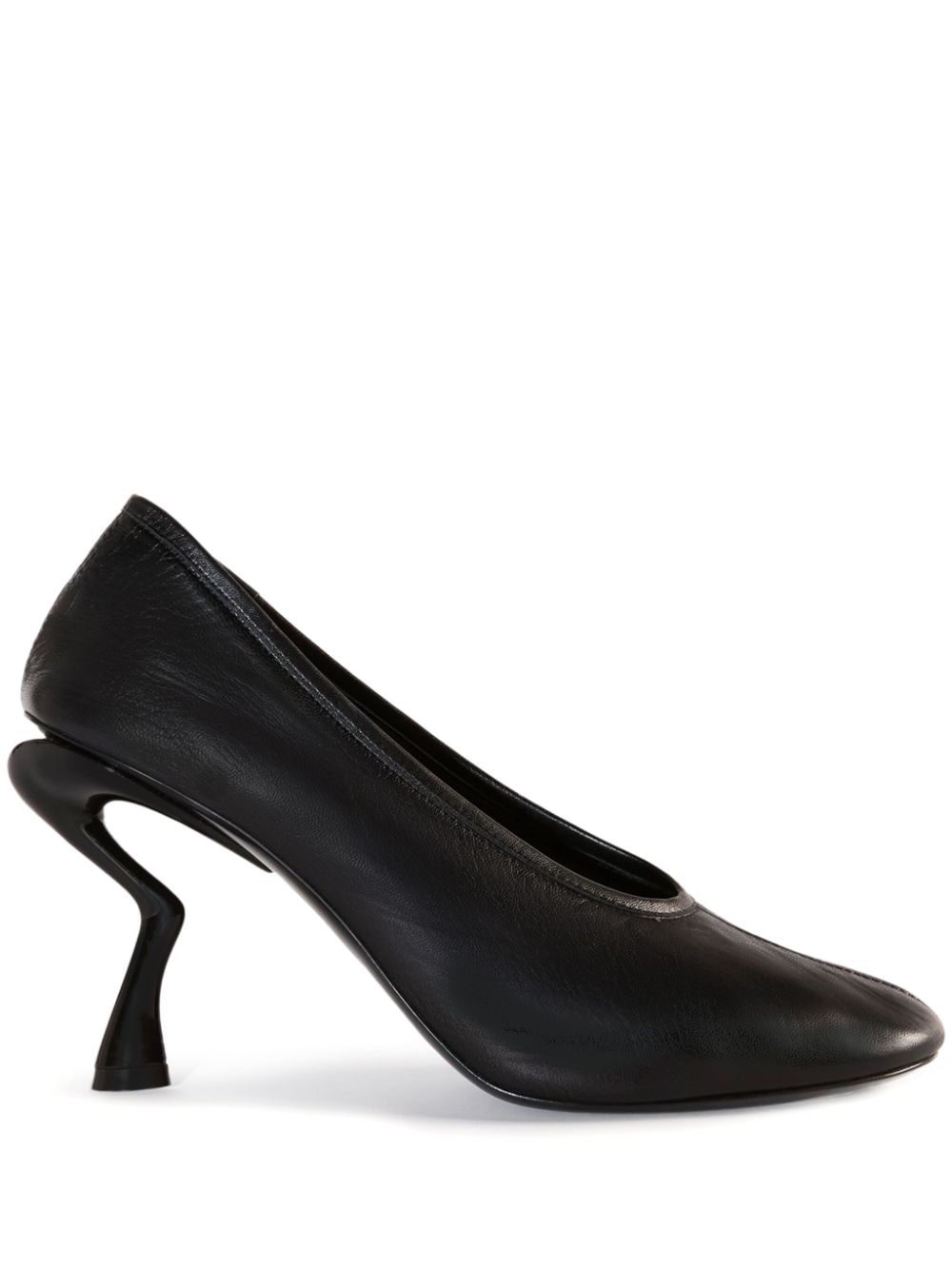 PUCCI round toe leather pumps - Black von PUCCI