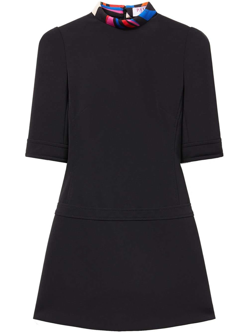 PUCCI short-sleeved minidress - Black von PUCCI