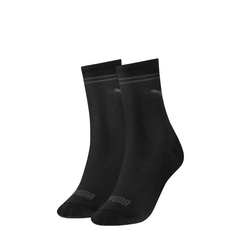 Duopack, Wadenlange Socken Damen Black 39-42 von PUMA