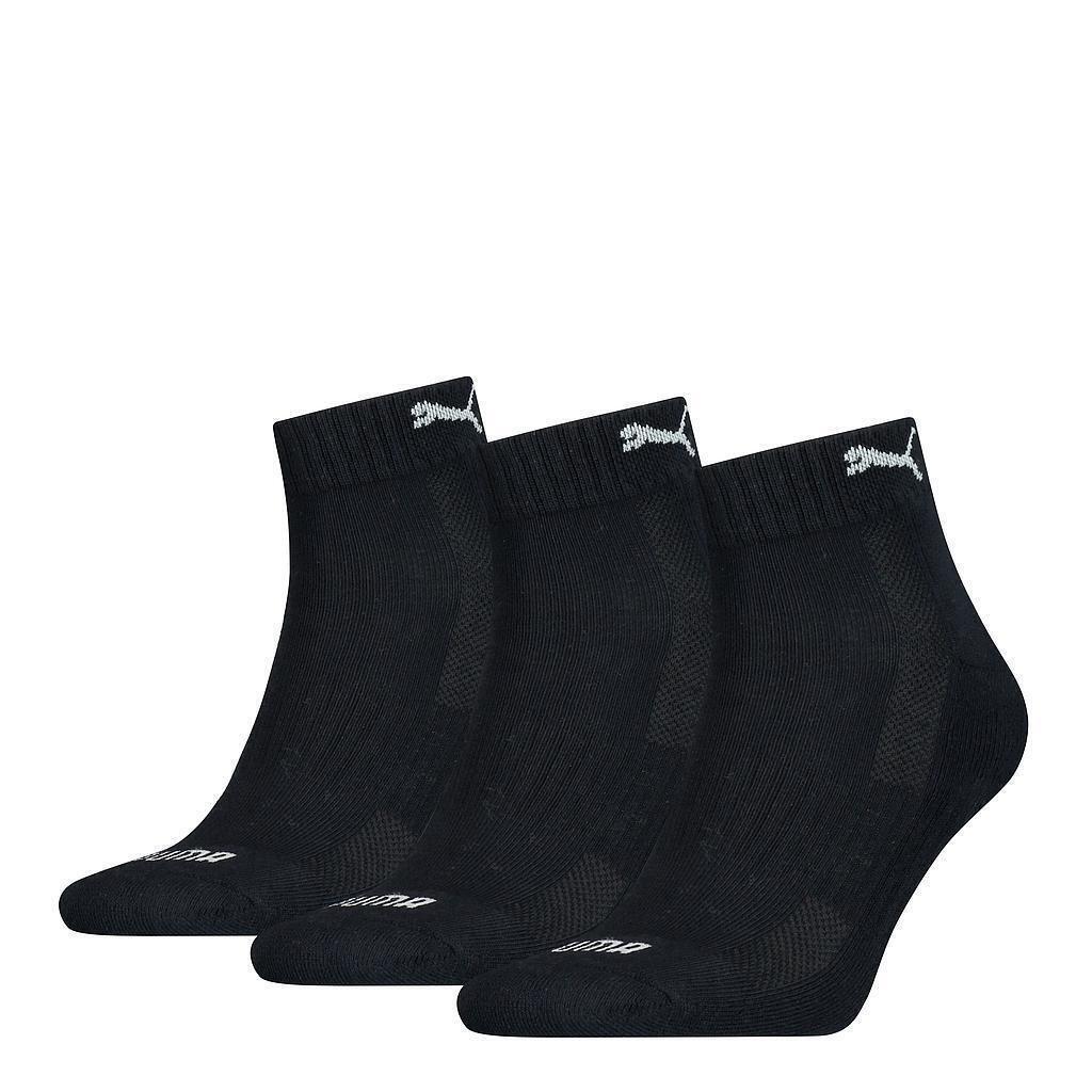 Puma - Knöchelsocken, gepolstert (3erPack), für Damen, Schwarz, Größe 35-38 von Puma