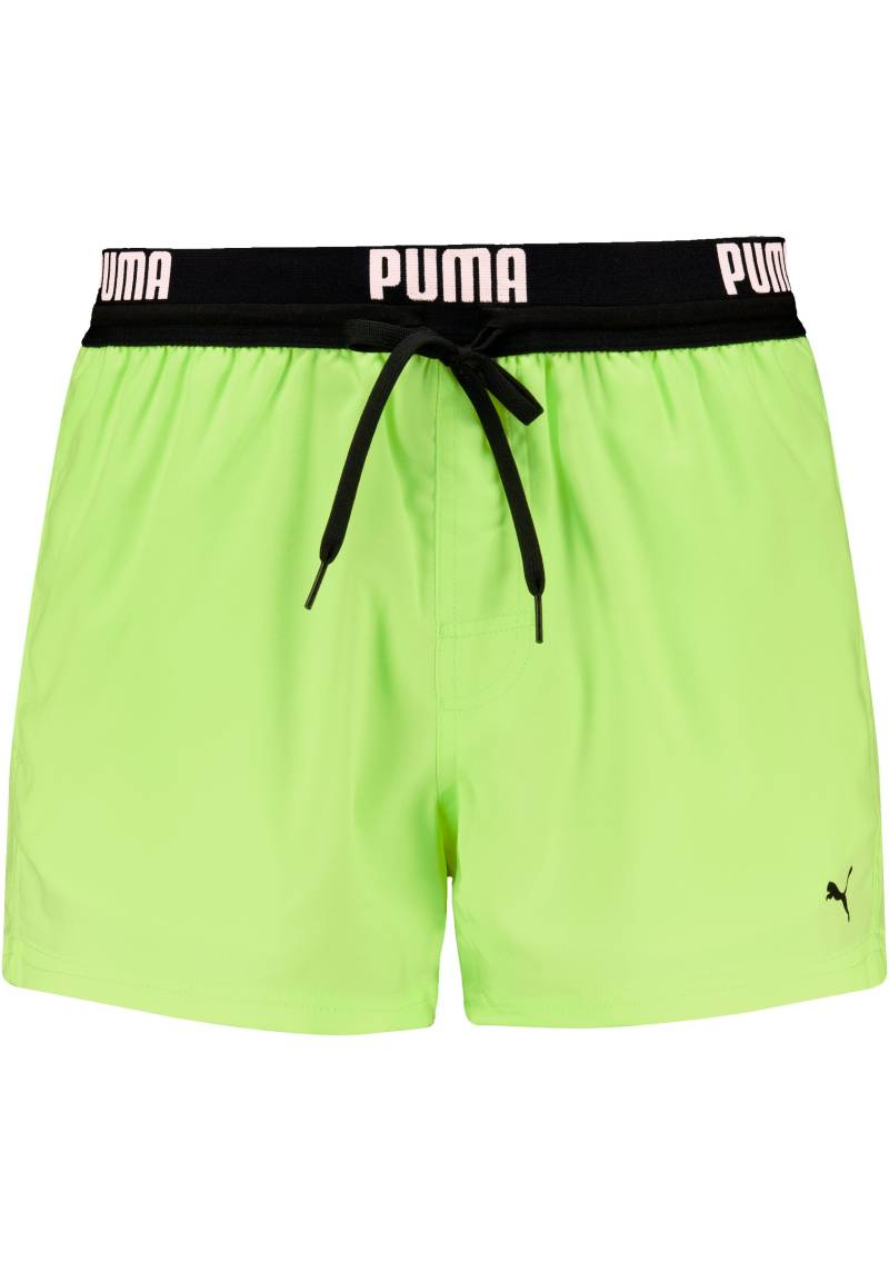 PUMA Badeshorts, mit bedrucktem Bund von PUMA