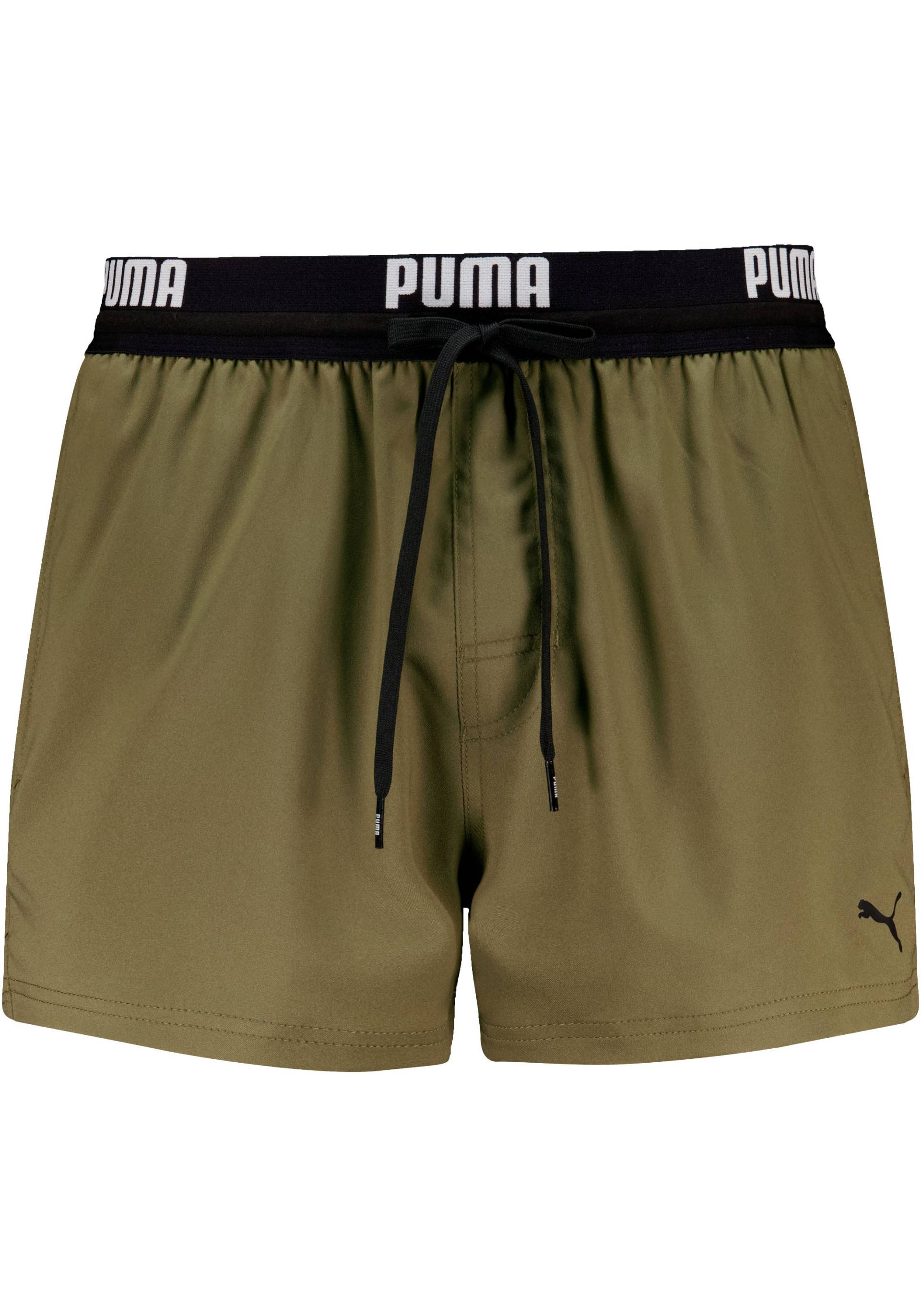 PUMA Badeshorts, mit bedrucktem Bund von PUMA