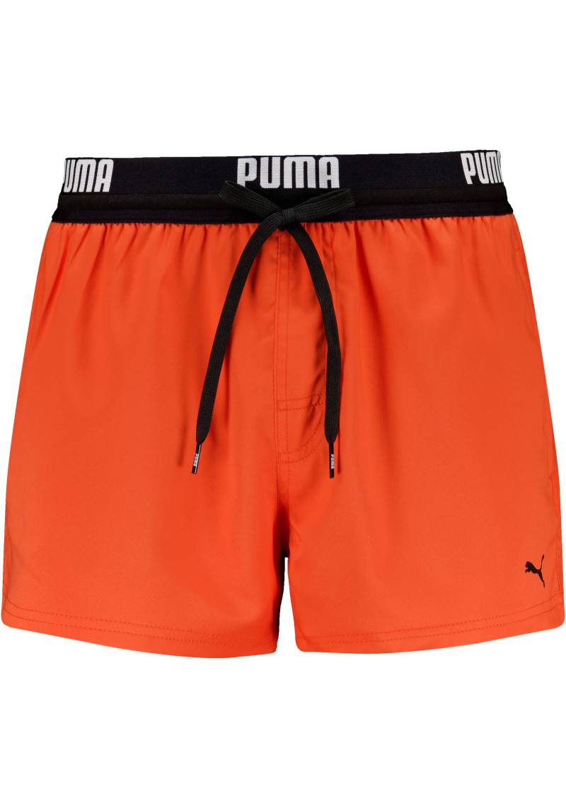 PUMA Badeshorts, mit bedrucktem Bund von PUMA