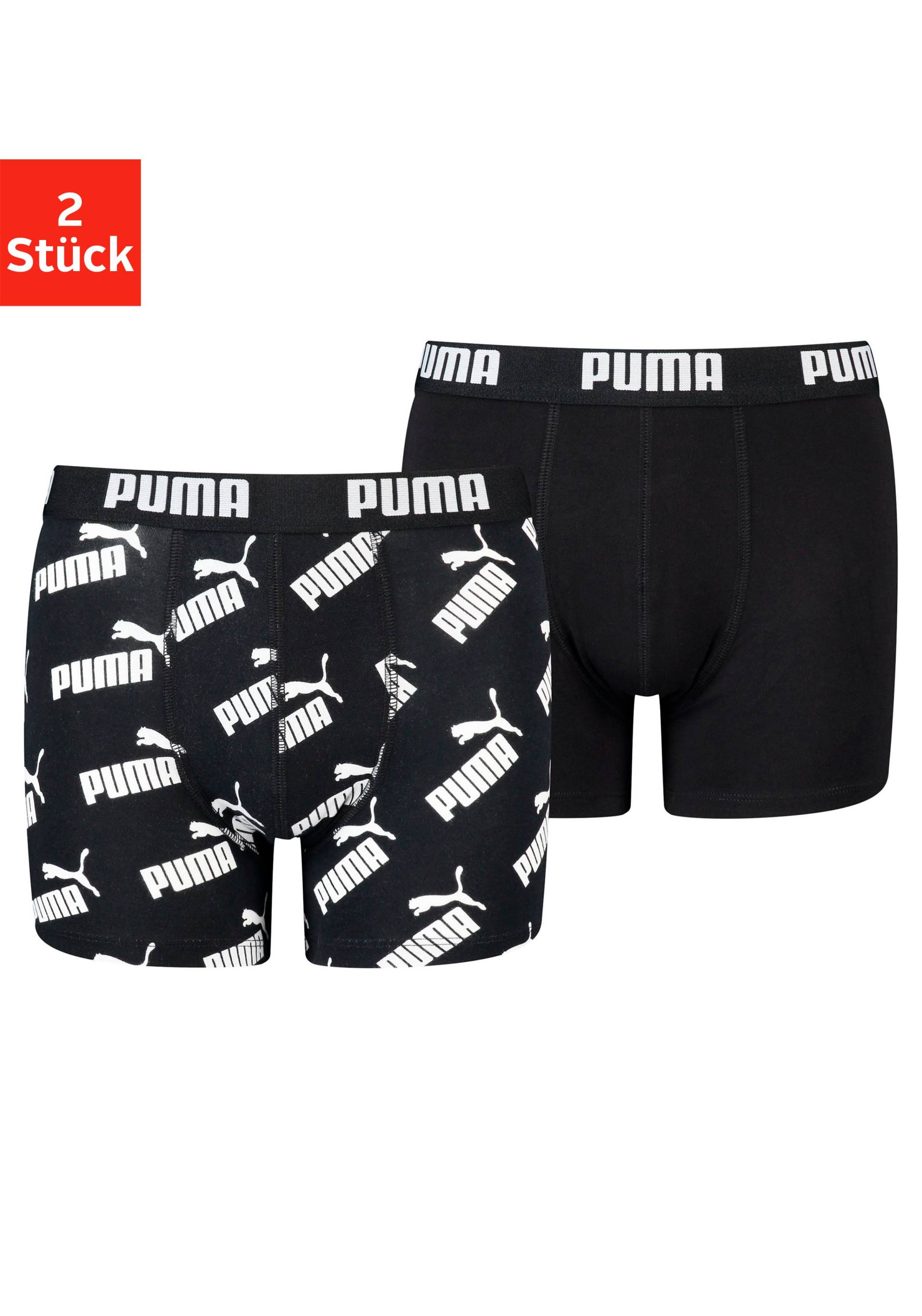 PUMA Boxer, (Packung, 2er-Pack), mit breitem Logobund von PUMA