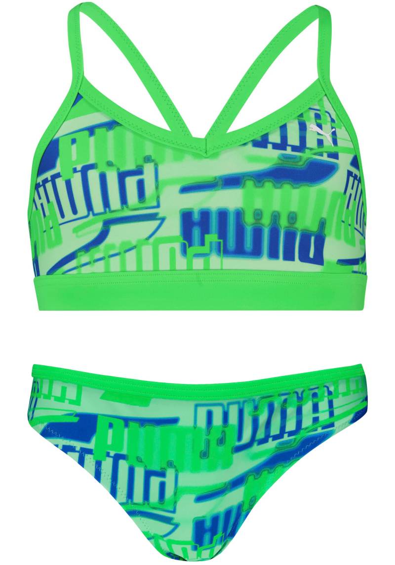 PUMA Bustier-Bikini, (Set, 2 St.), mit allover Logoprint von PUMA