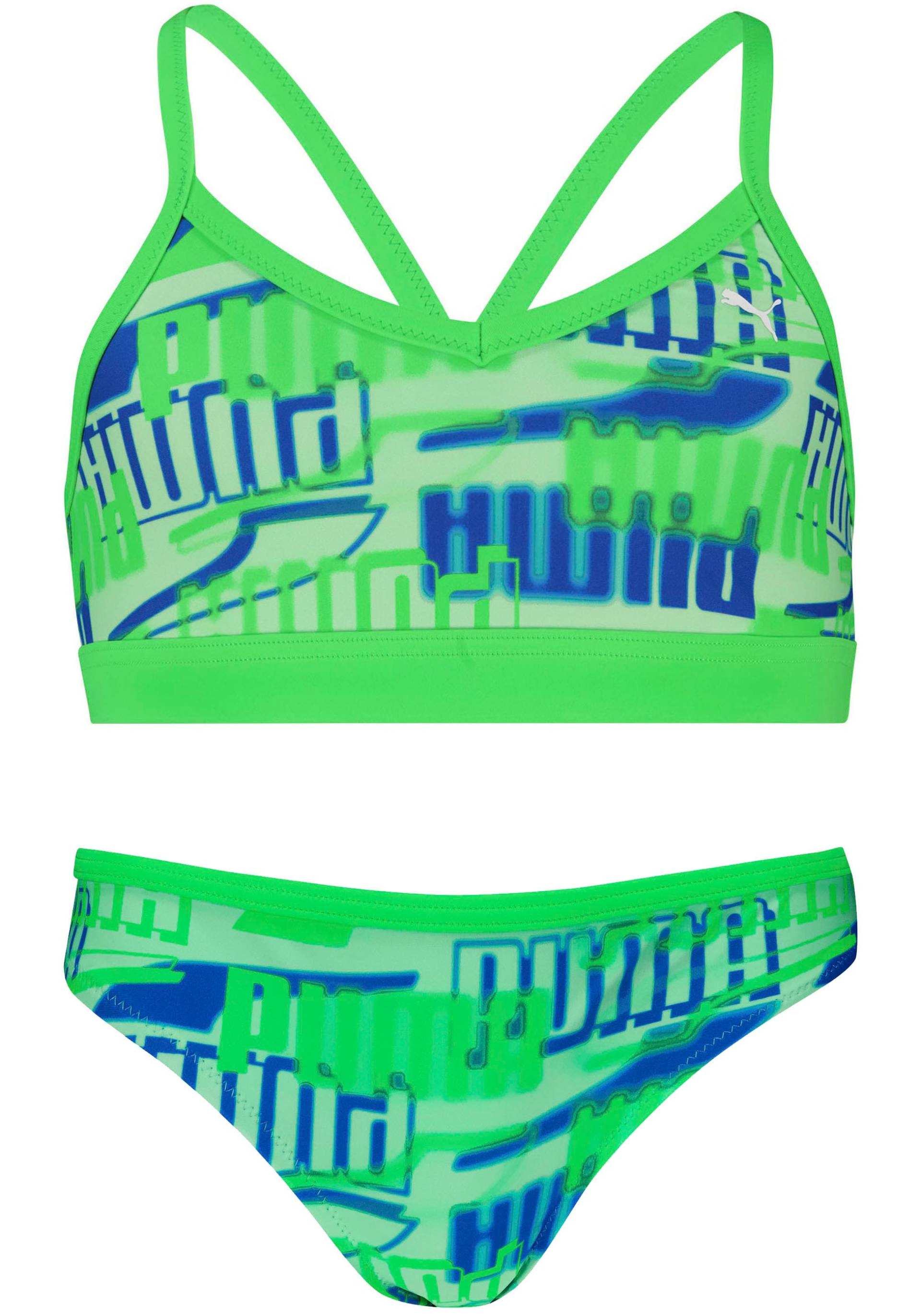 PUMA Bustier-Bikini, (Set), mit allover Logoprint von PUMA