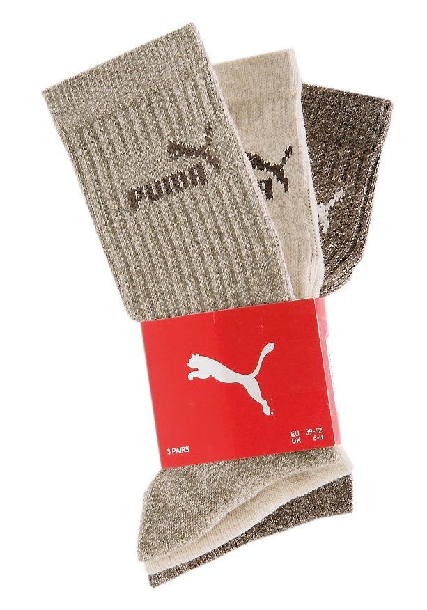 PUMA Freizeitsocken, (3er-Pack), in strapazierfähiger Qualität von PUMA