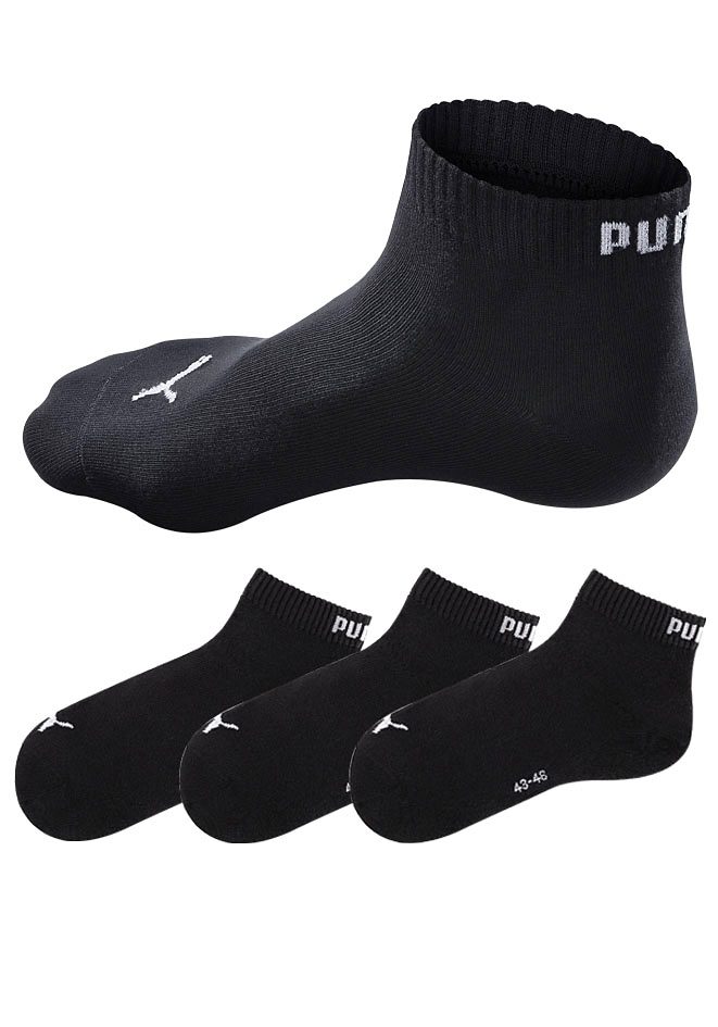 PUMA Kurzsocken, (3 Paar), mit Rippbündchen von PUMA