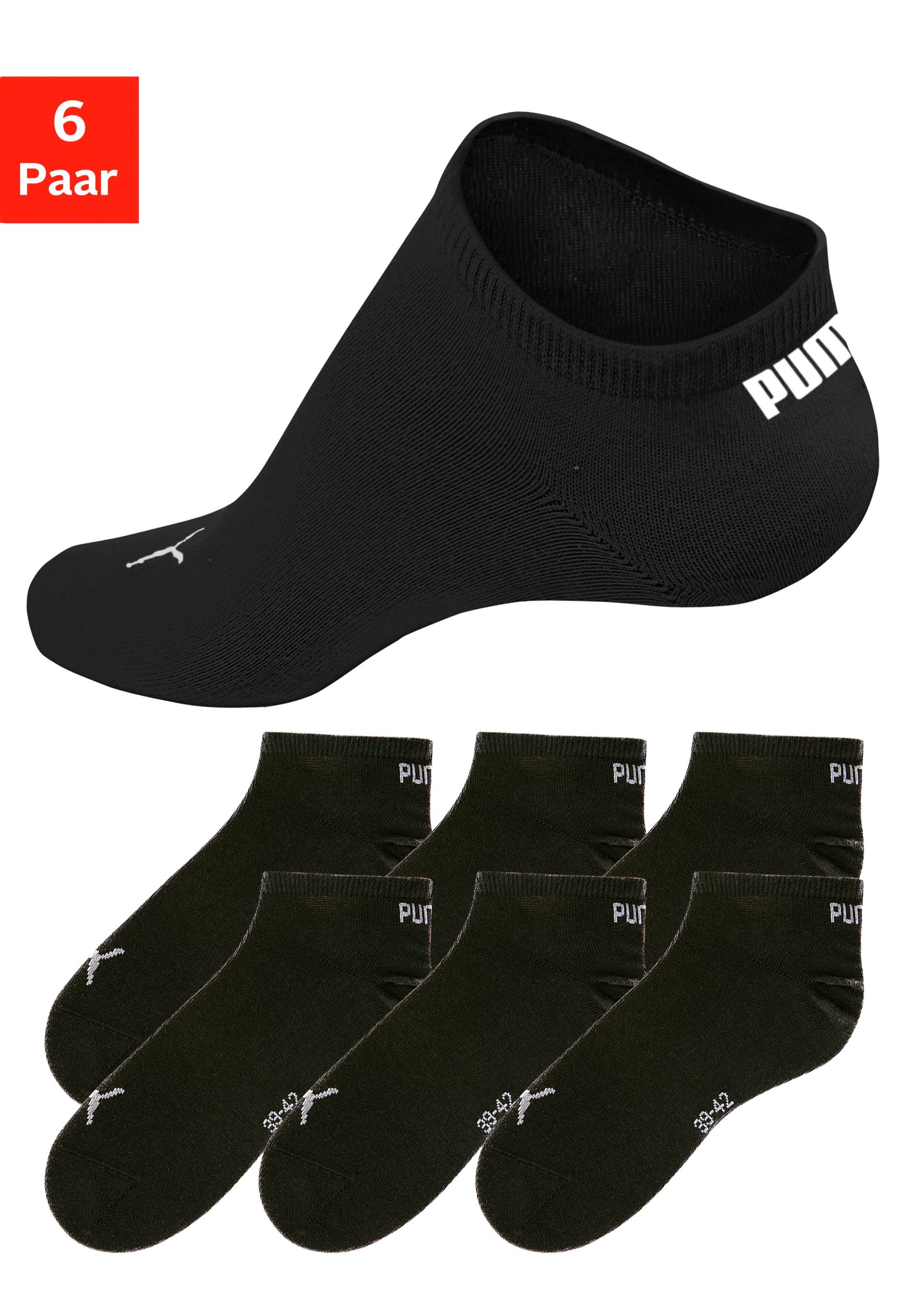 PUMA Kurzsocken, (6 Paar), mit Rippbündchen von PUMA