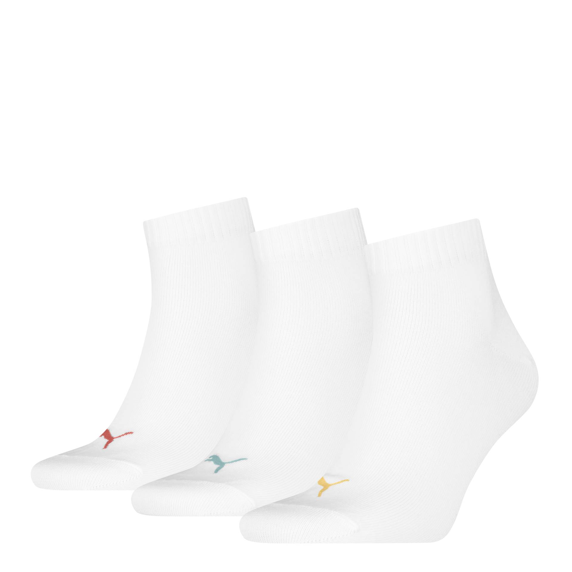 PUMA Kurzsocken »PUMA UNISEX QUARTER PLAIN 3P«, (3 Paar, 3 Paar), mit kleinem Logo von PUMA