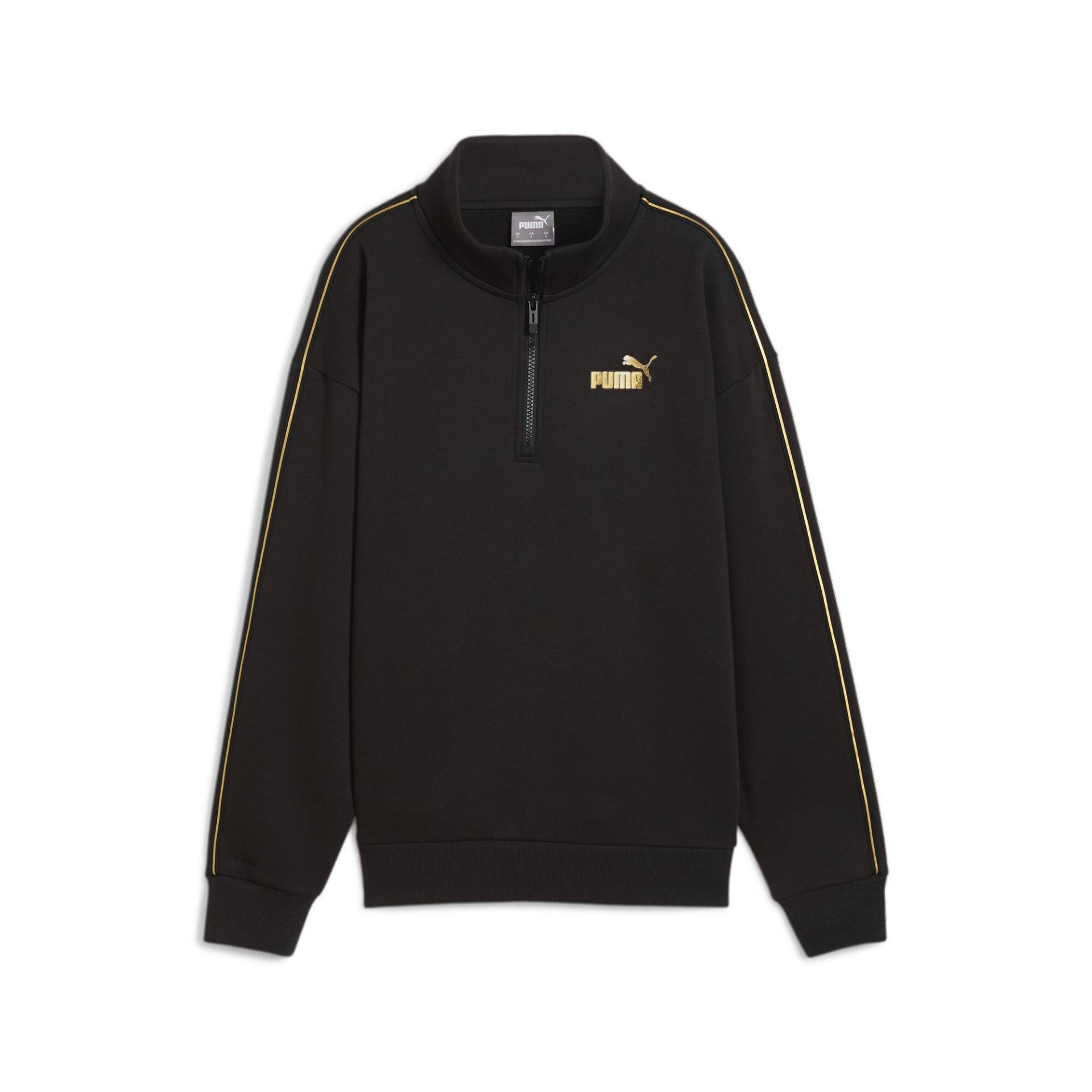 PUMA Langarmshirt »ESS TAPE MINIMAL GOLD HALF-ZIP MOCK NECK FL« von PUMA