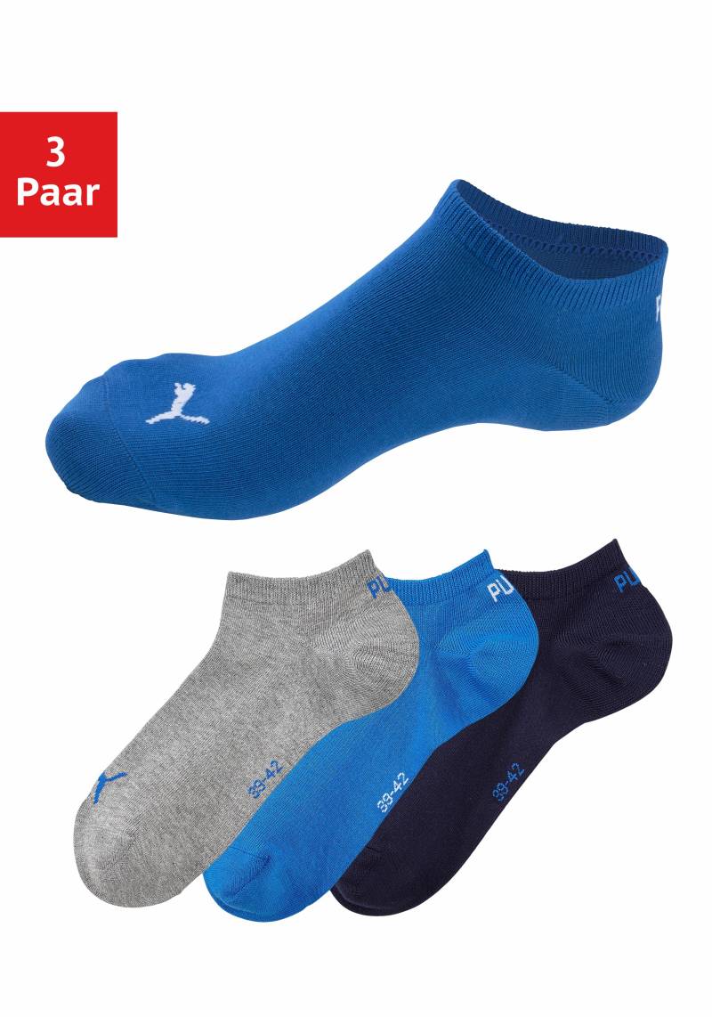 PUMA Sneakersocken, (3 Paar), mit eingestricktem Markenlogo von PUMA