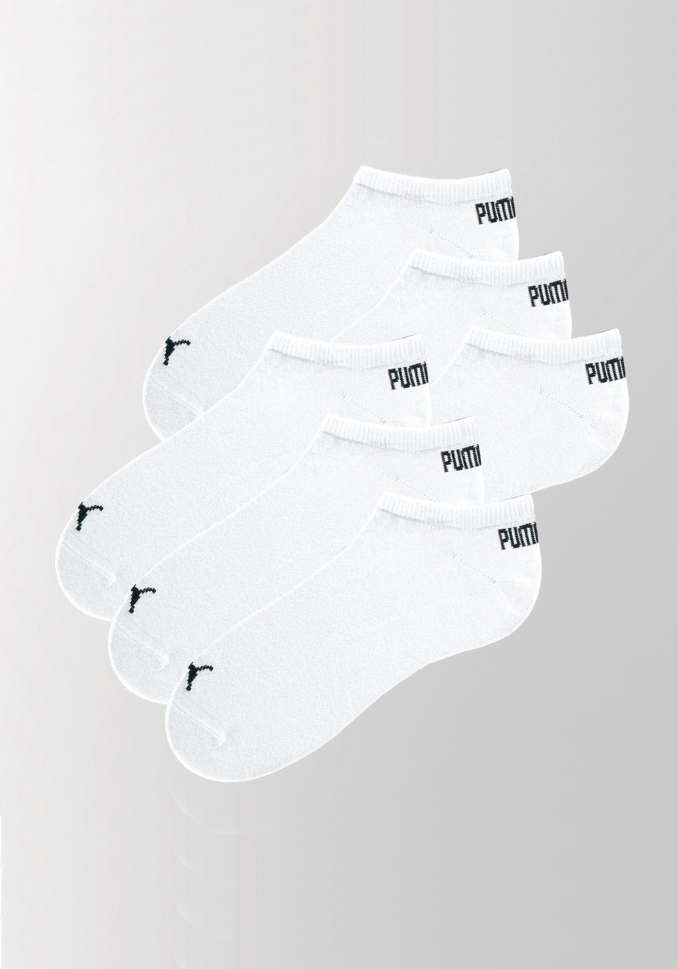 PUMA Sneakersocken, (6er-Pack), mit eingestricktem Markenlogo von PUMA