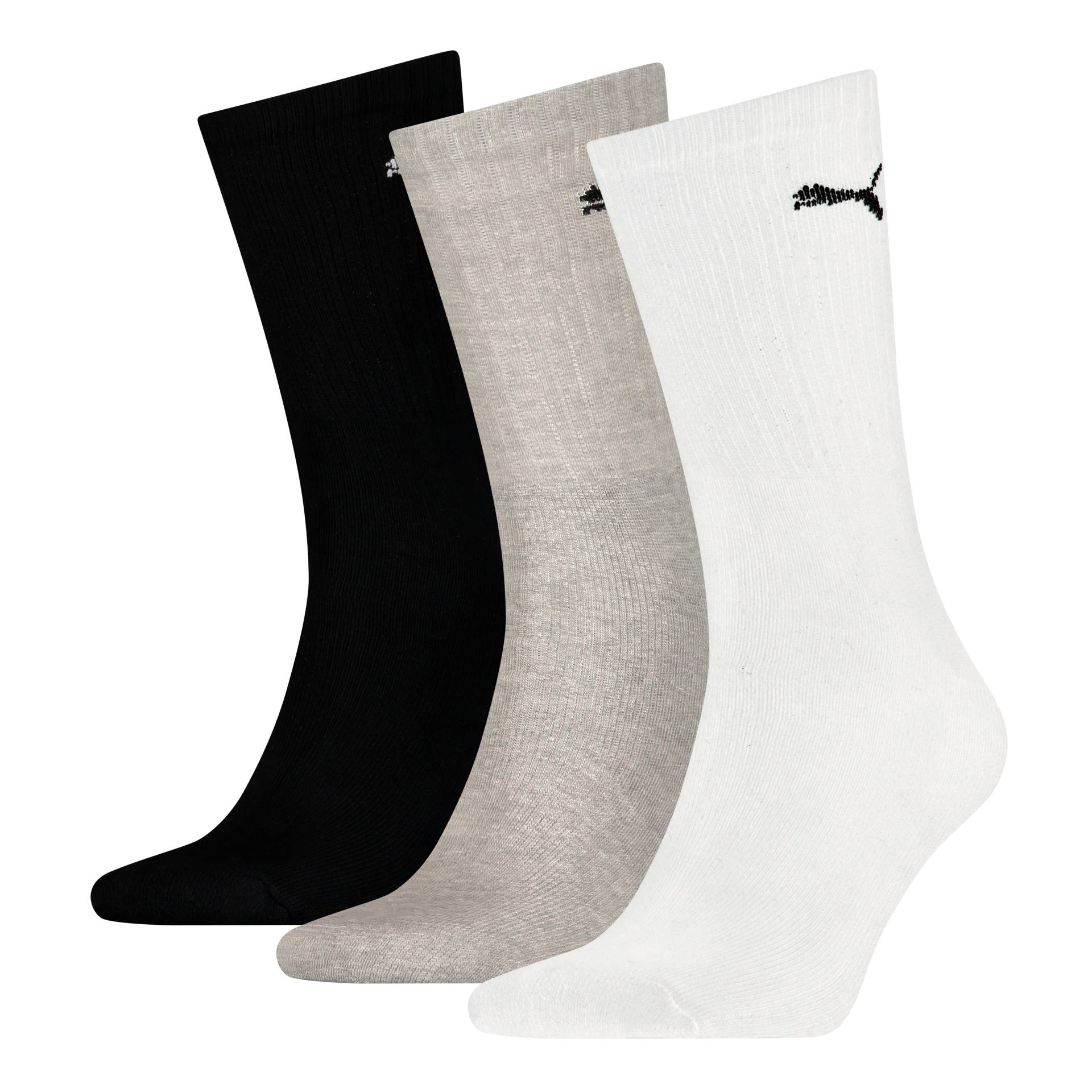 PUMA Socken »PUMA UNISEX LIGHT CREW SOCK 3P«, (3 Paar), Mit flacher Zehennaht von PUMA