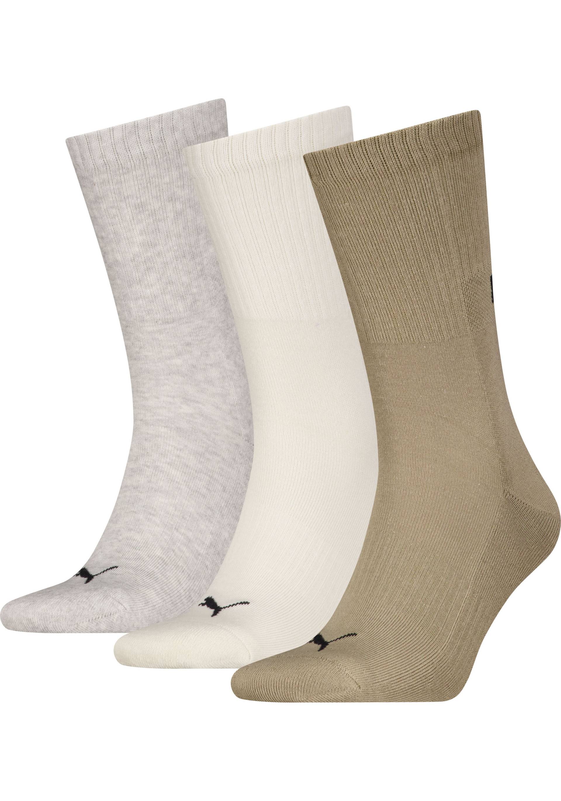 PUMA Socken »UNISEX NEW GENERATION CUSHIONED CREW 3P«, (3 Paar), mit Zonenpolsterung für zusätzlichen Komfort von PUMA