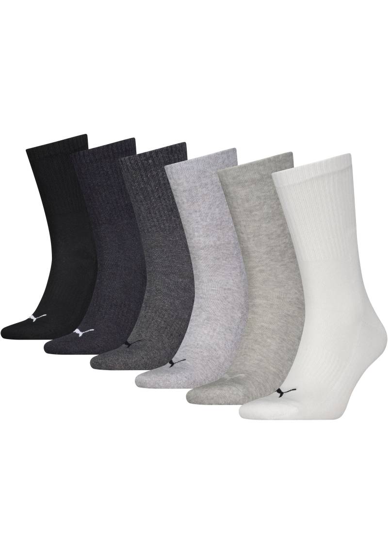 PUMA Sportsocken, (6er-Pack), mit Unterstützung des Fussbogens für bessere Passform und Stabilität von PUMA