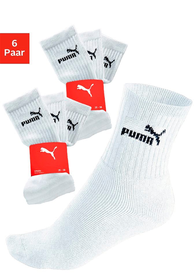 PUMA Sportsocken, (6 Paar), mit klassischer Rippe von PUMA