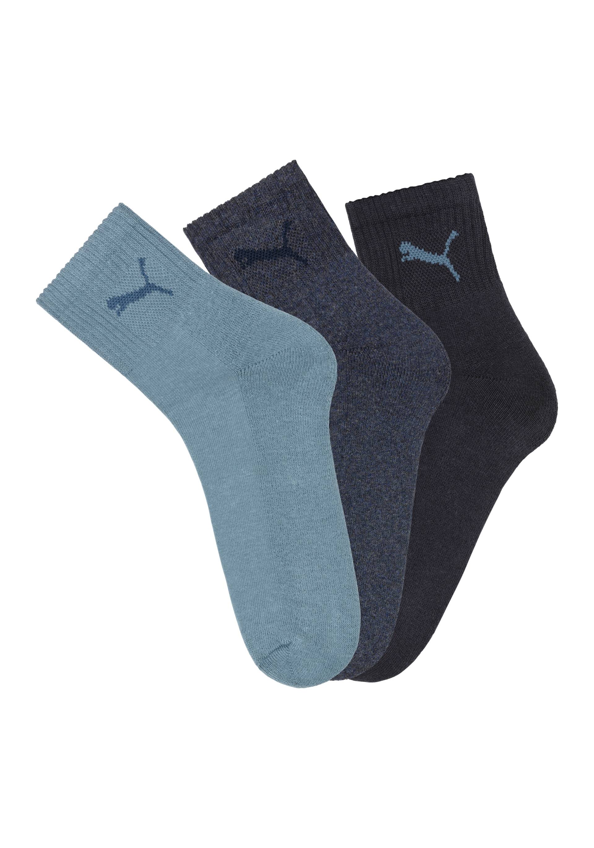 PUMA Sportsocken »short crew«, (3 Paar), mit klassischer Rippe von PUMA