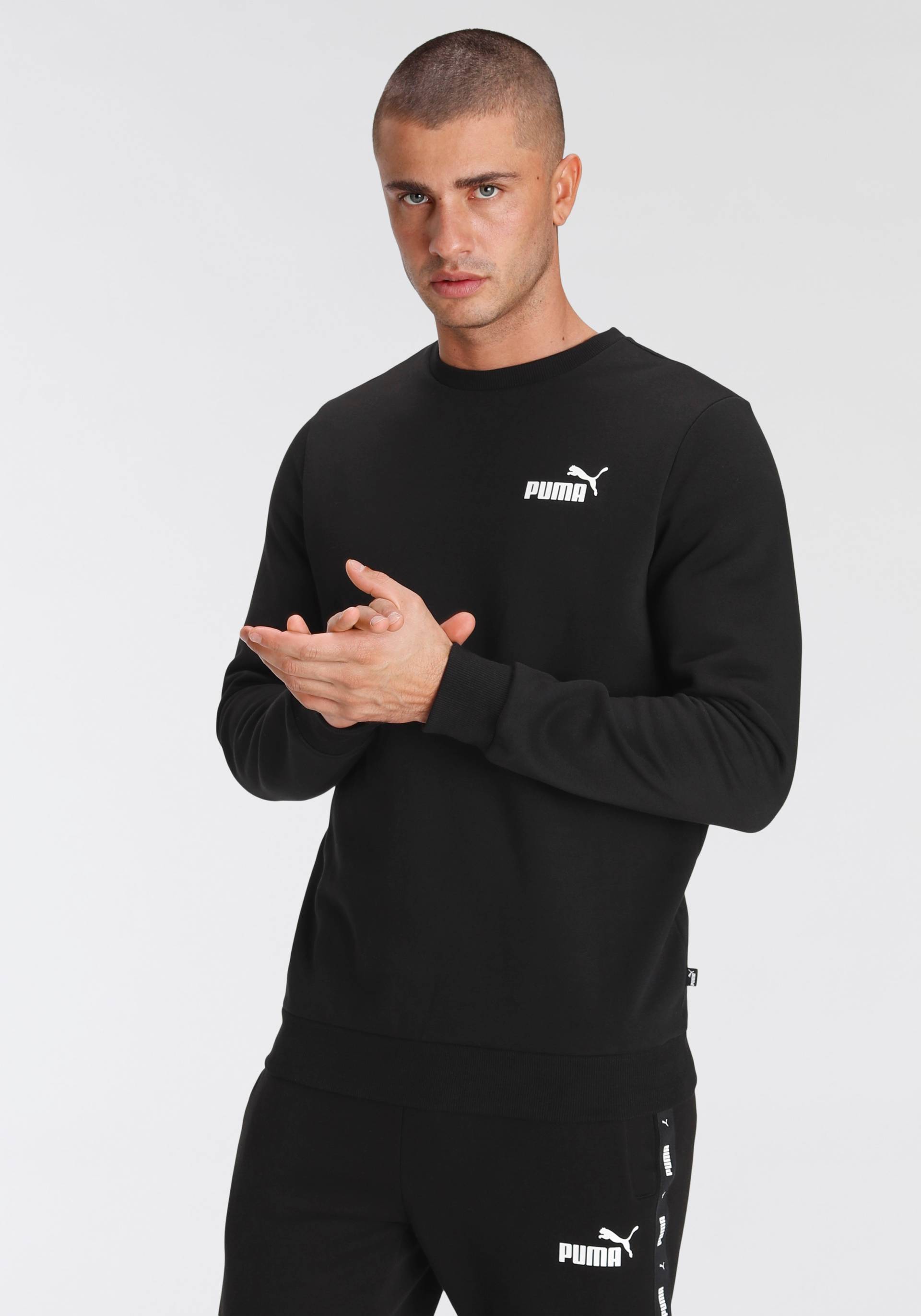 PUMA Langarmshirt »ESS SMALL LOGO CREW FL« von PUMA