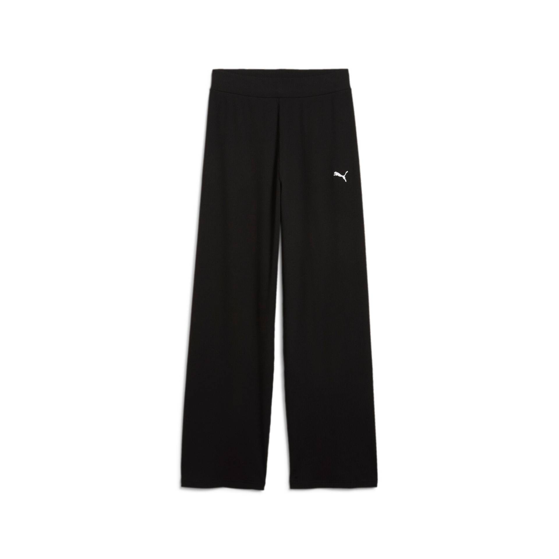 PUMA Trainingshose »ESS ELEVATED HIGH-WAIST STRAIGHT LEG RIB PANT« von PUMA