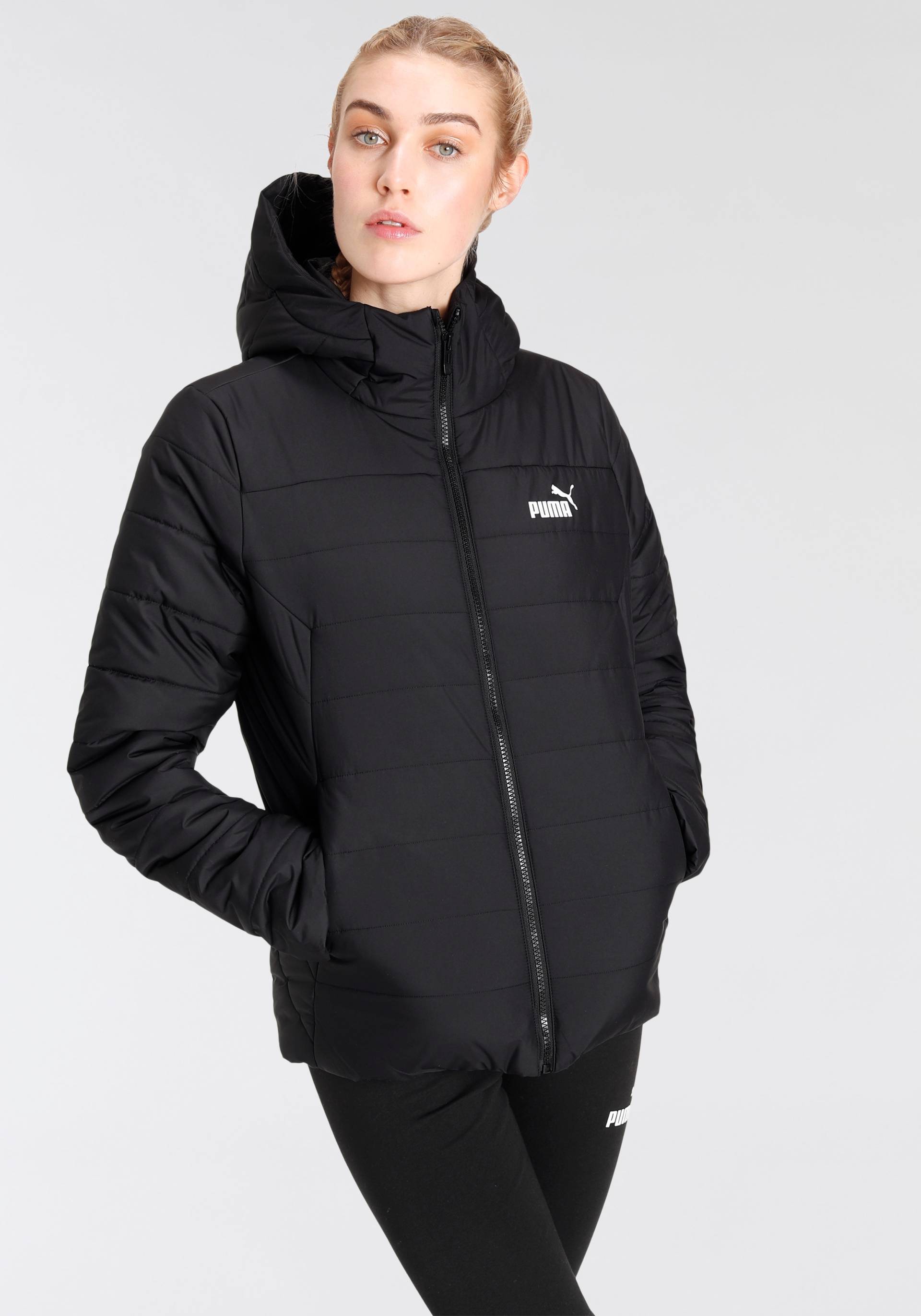 PUMA Winterjacke »ESS HOODED PADDED JACKET«, mit Kapuze von PUMA