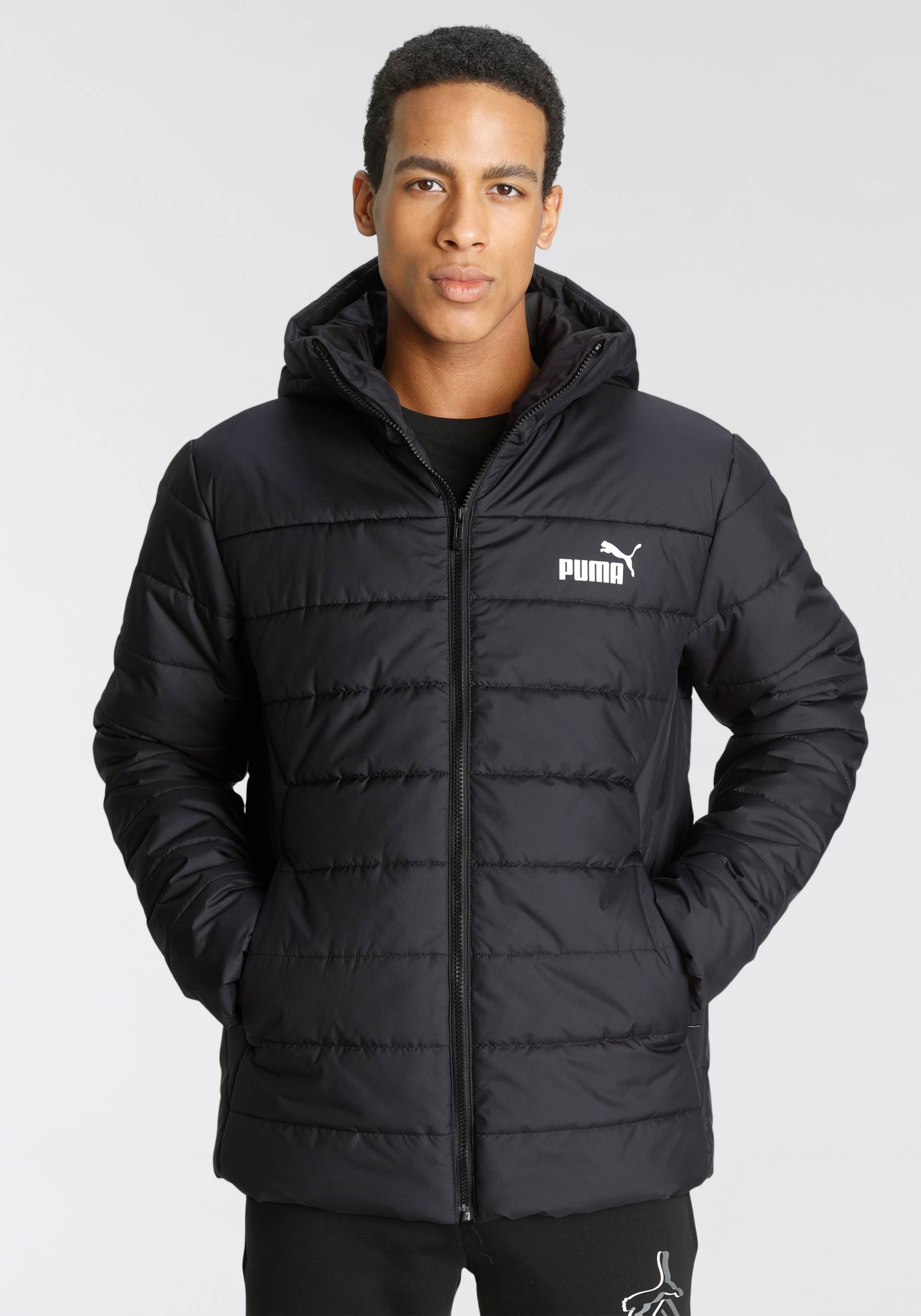 PUMA Winterjacke »ESS HOODED PADDED JACKET«, mit Kapuze von PUMA