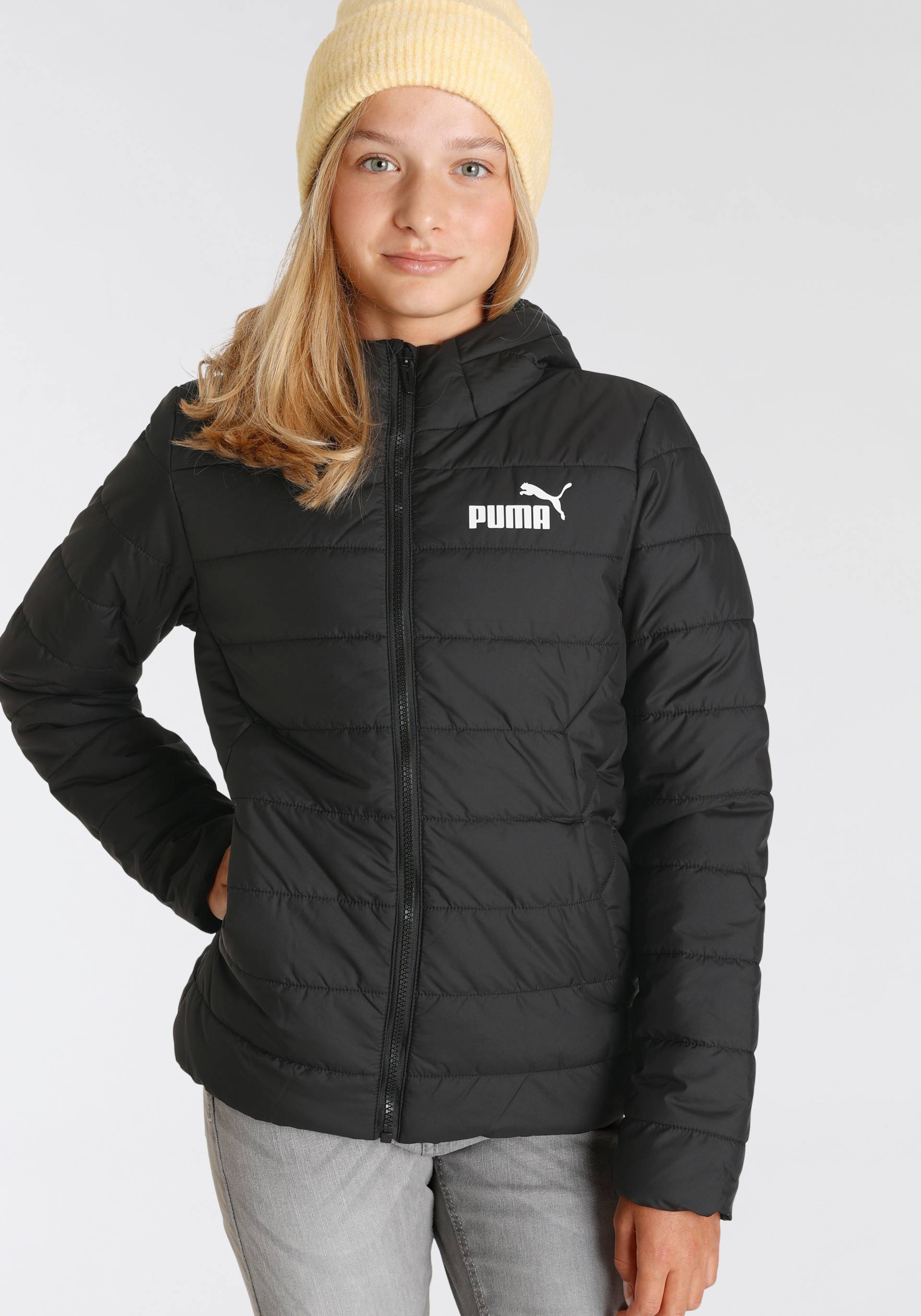 PUMA Winterjacke »ESS HOODED PADDED JACKET«, mit Kapuze von PUMA