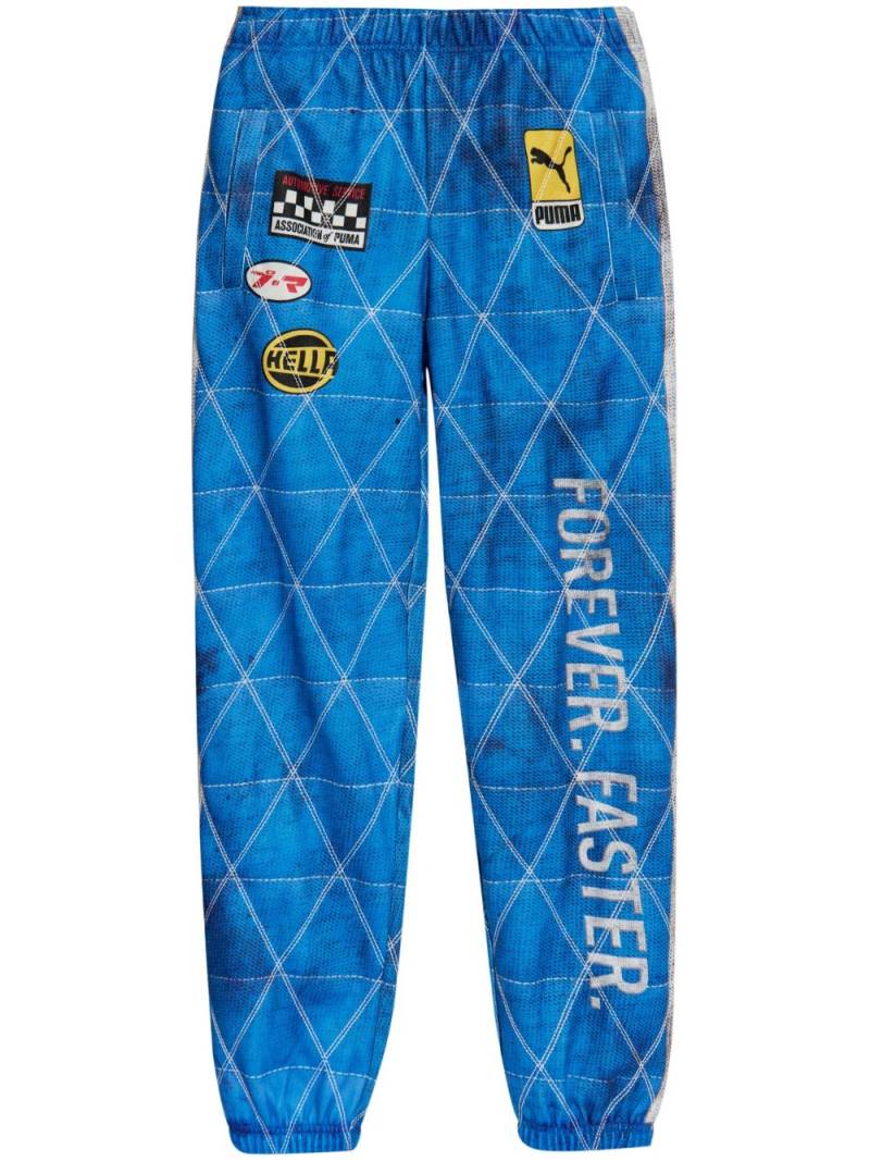 PUMA x A$AP Rocky quilted track pants - Blue von PUMA