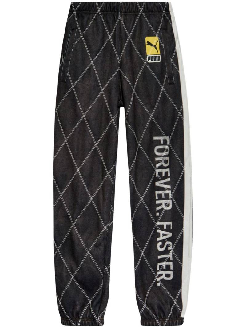 PUMA x A$ap Rocky quilted track pants - Black von PUMA