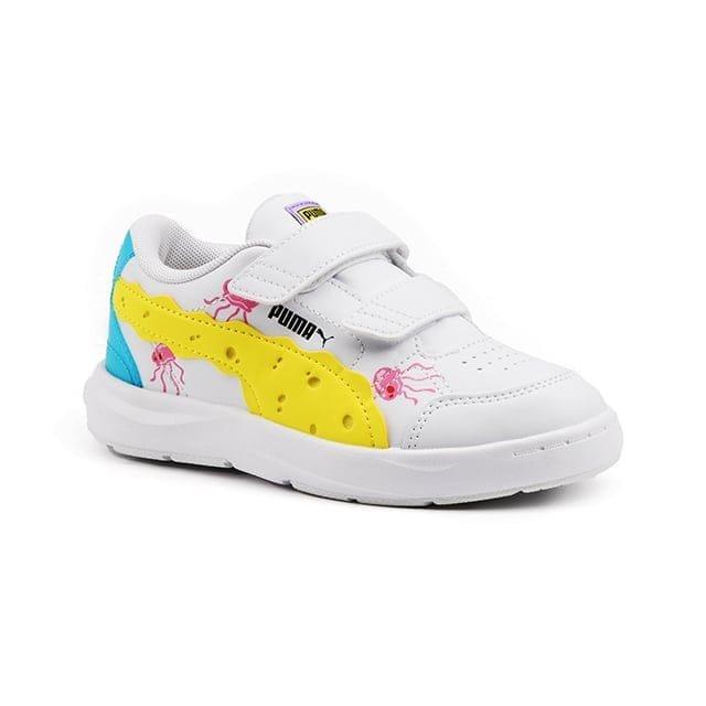 Puma Evolve Court Spongebob V Ps-33 Unisex Weiss 33 von PUMA