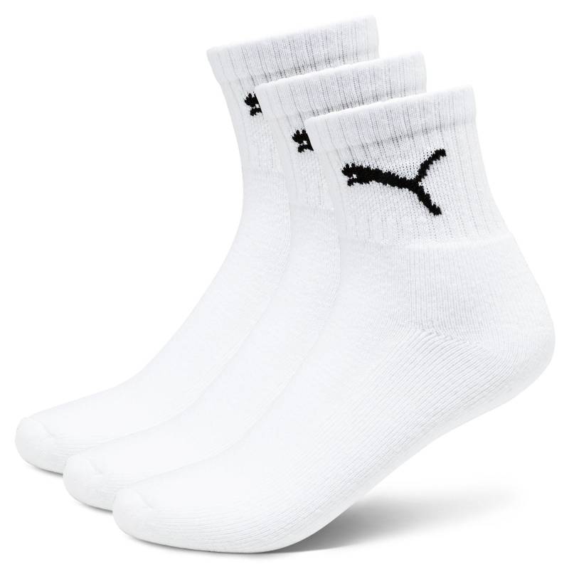 Socken Quarter, Multipack Herren Weiss 35-38 von PUMA