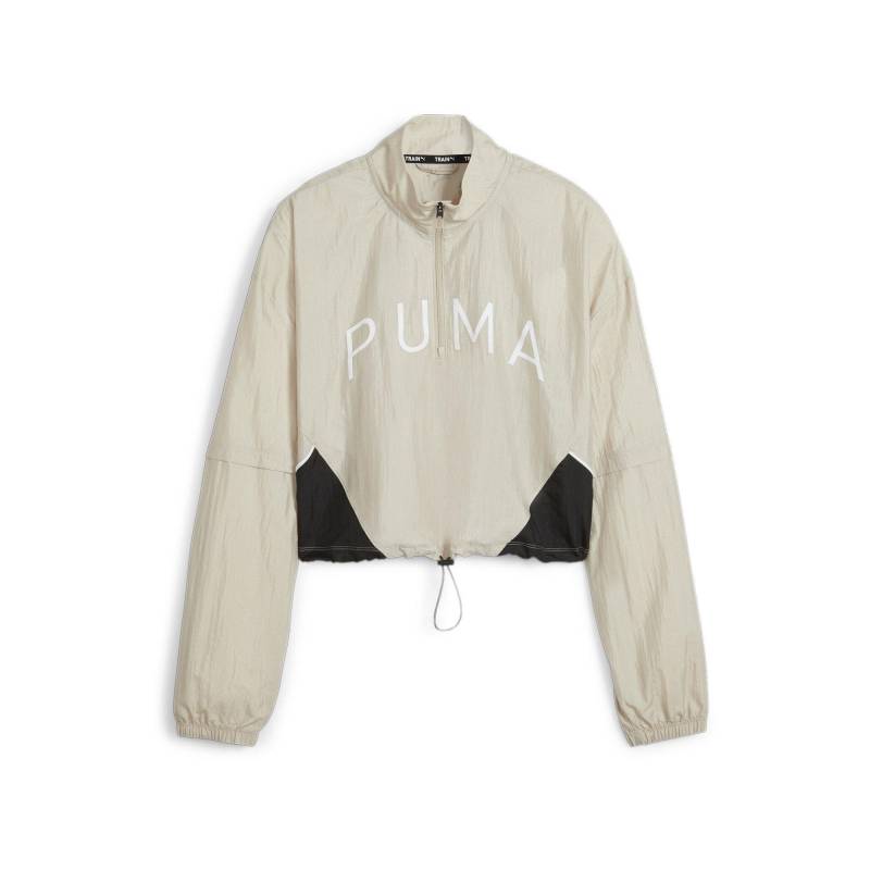 Puma - Trainerjacke ohne Kapuze, für Damen, Beige, Größe L von Puma