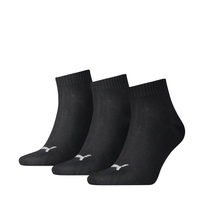 Triopack, Knöchellange Sportsocken Herren Black 47-49 von PUMA