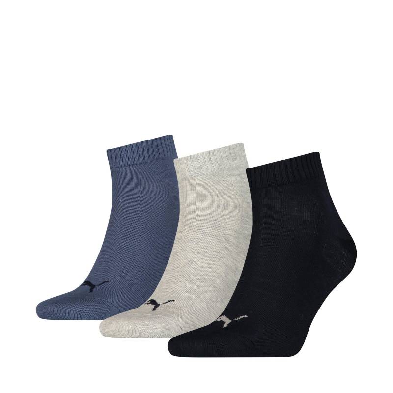 Triopack, Knöchellange Sportsocken Herren Marine  39-42 von PUMA