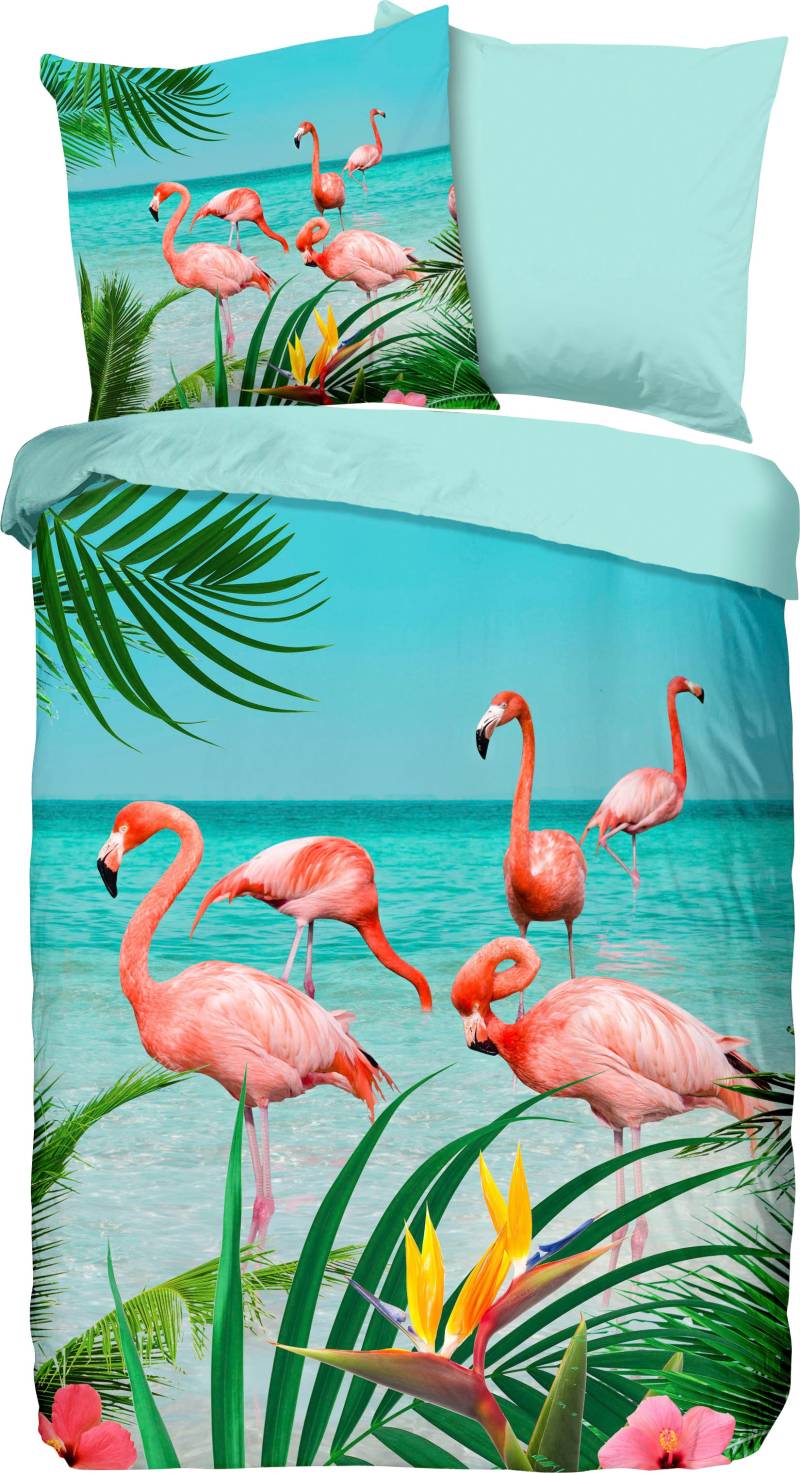 PURE luxury collection Wendebettwäsche »Flamingo«, 100% Mikrofaser von PURE luxury collection