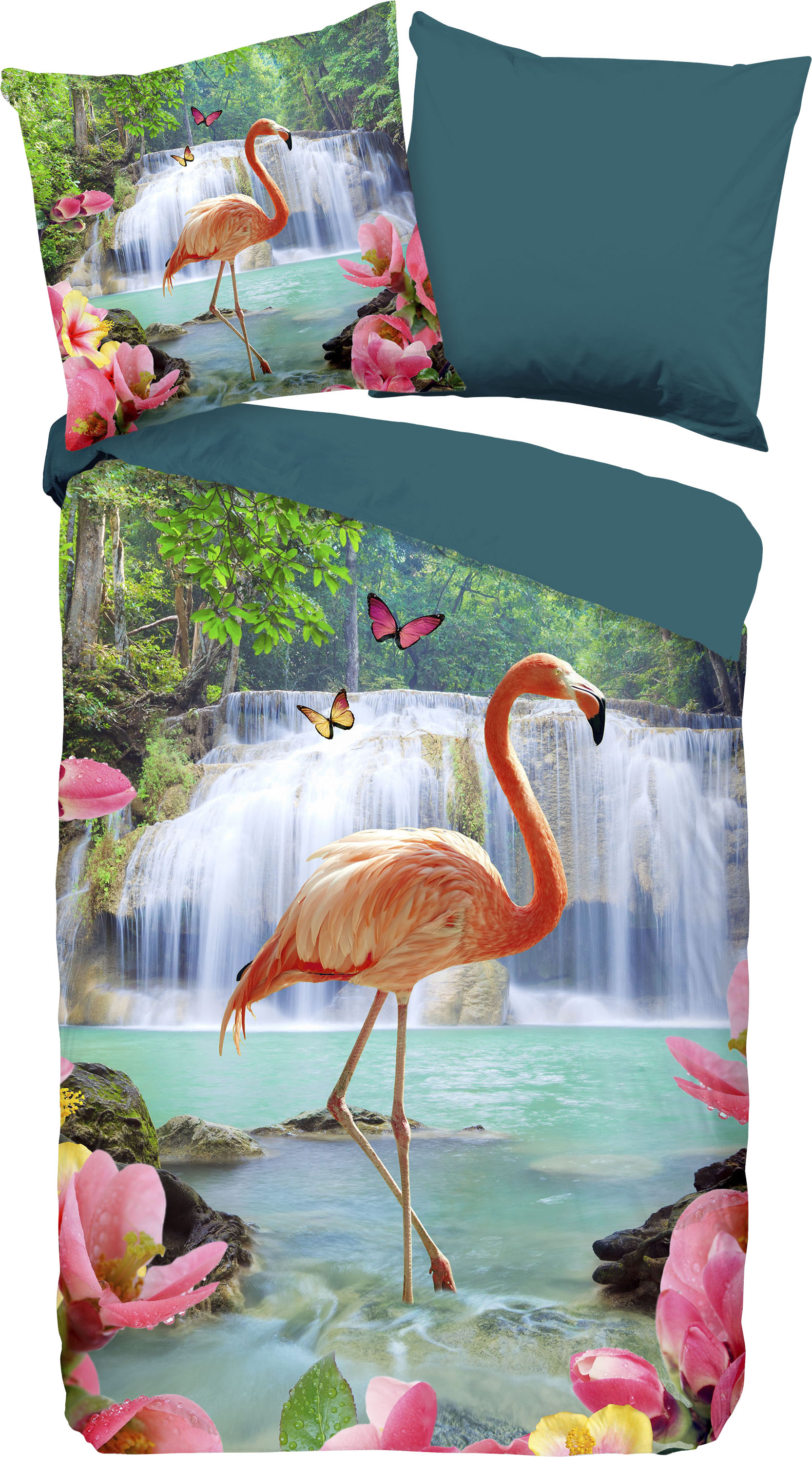 PURE luxury collection Wendebettwäsche »Flamingo«, mit Flamingo von PURE luxury collection