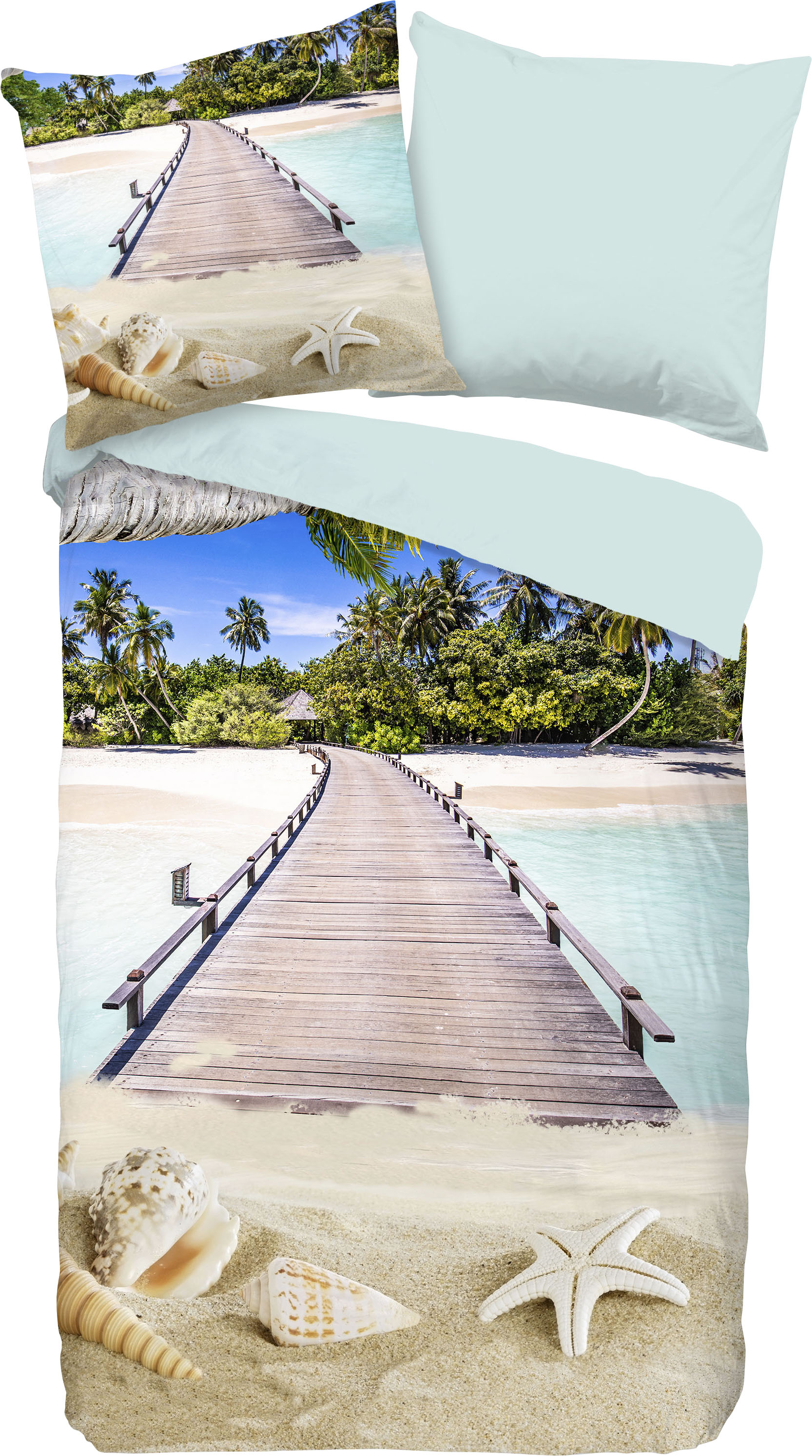 PURE luxury collection Wendebettwäsche »Moana«, mit Strandmotiv von PURE luxury collection