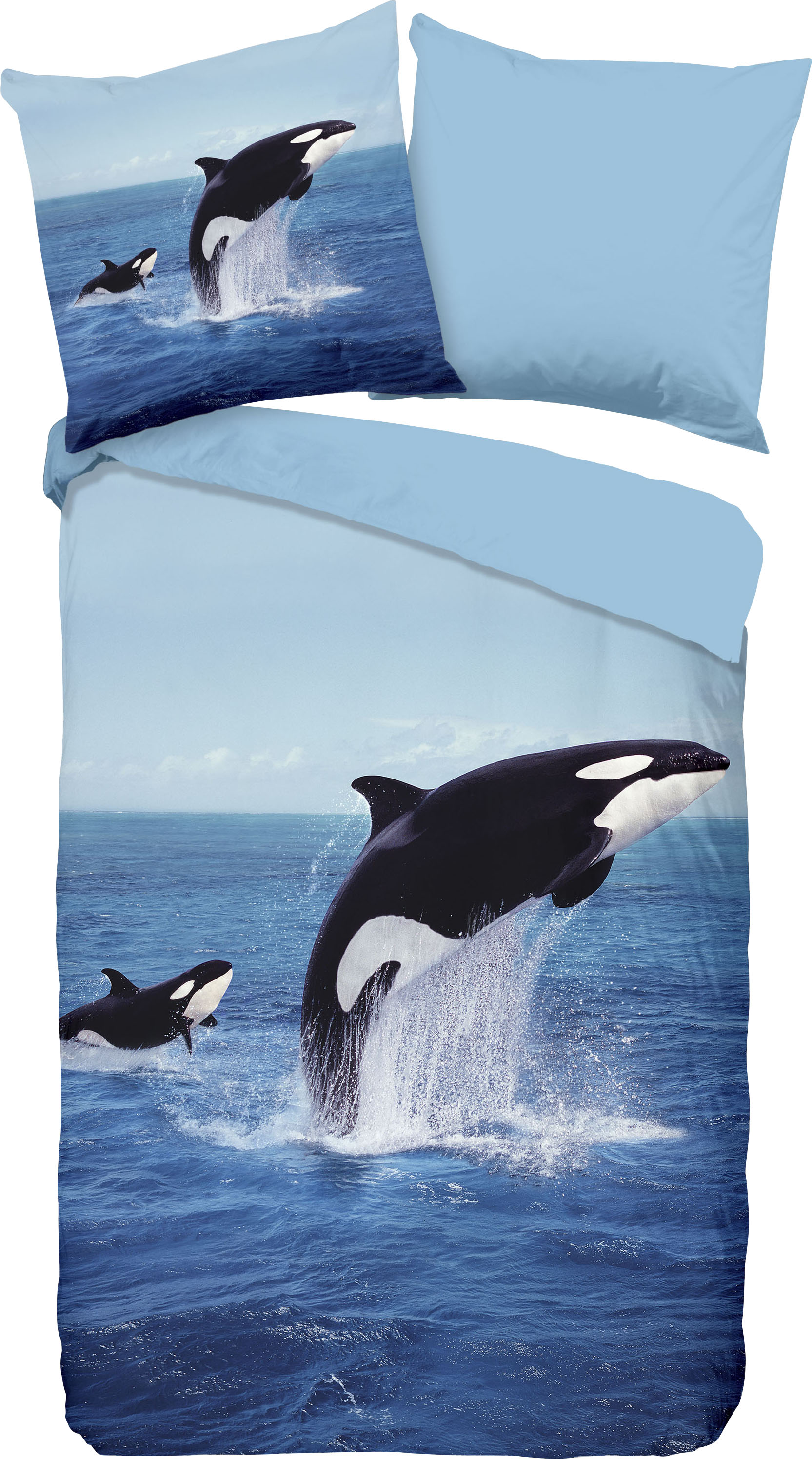 PURE luxury collection Wendebettwäsche »Orca«, mit Walfischen von PURE luxury collection