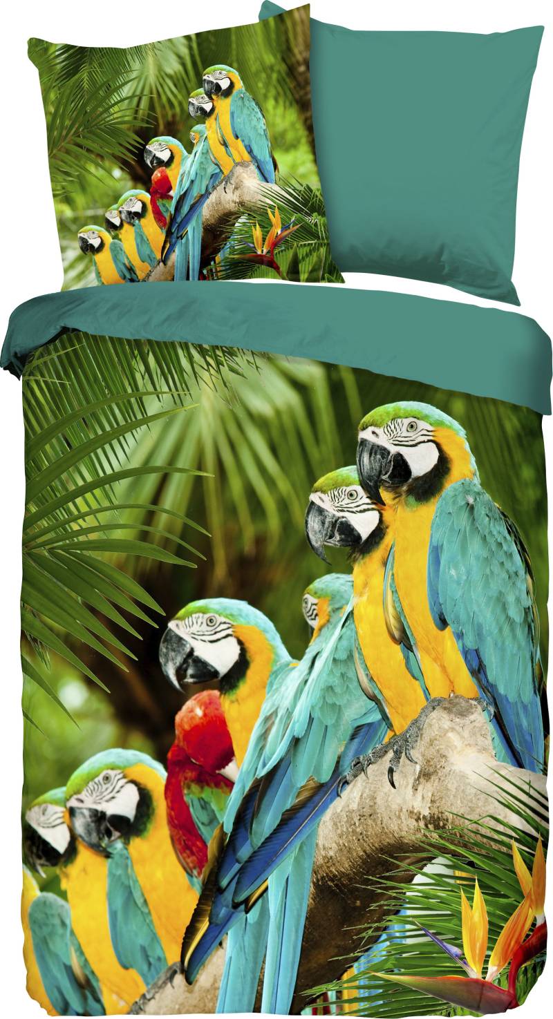 PURE luxury collection Wendebettwäsche »Parrots«, mit Papageien von PURE luxury collection