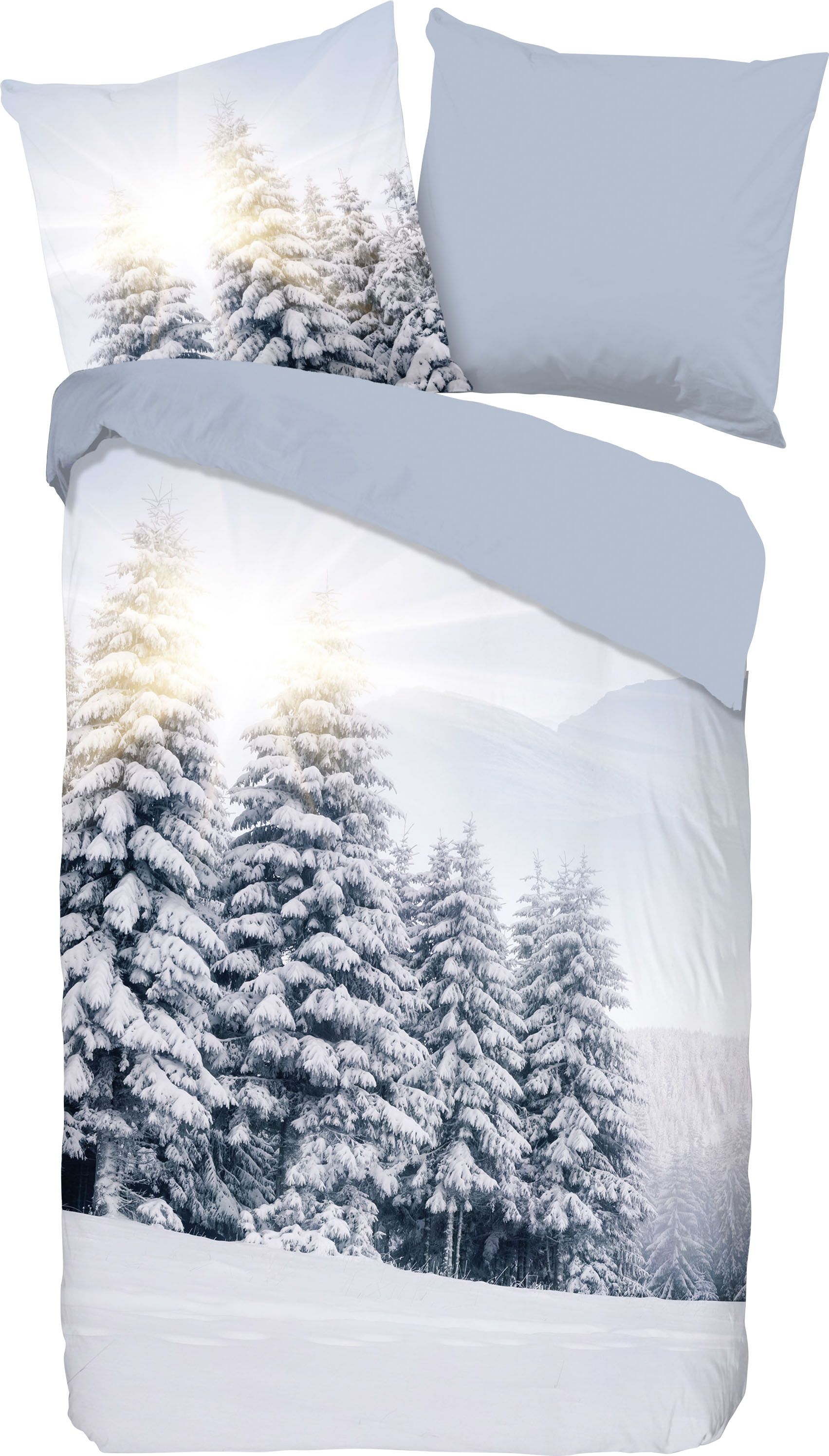 PURE luxury collection Wendebettwäsche »Winter View«, 100% Mikrofaser von PURE luxury collection