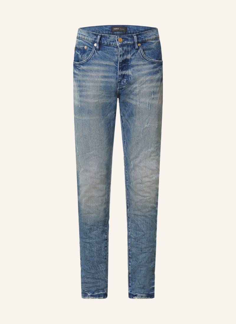 Purple Brand Destroyed Jeans Skinny Fit blau von PURPLE BRAND