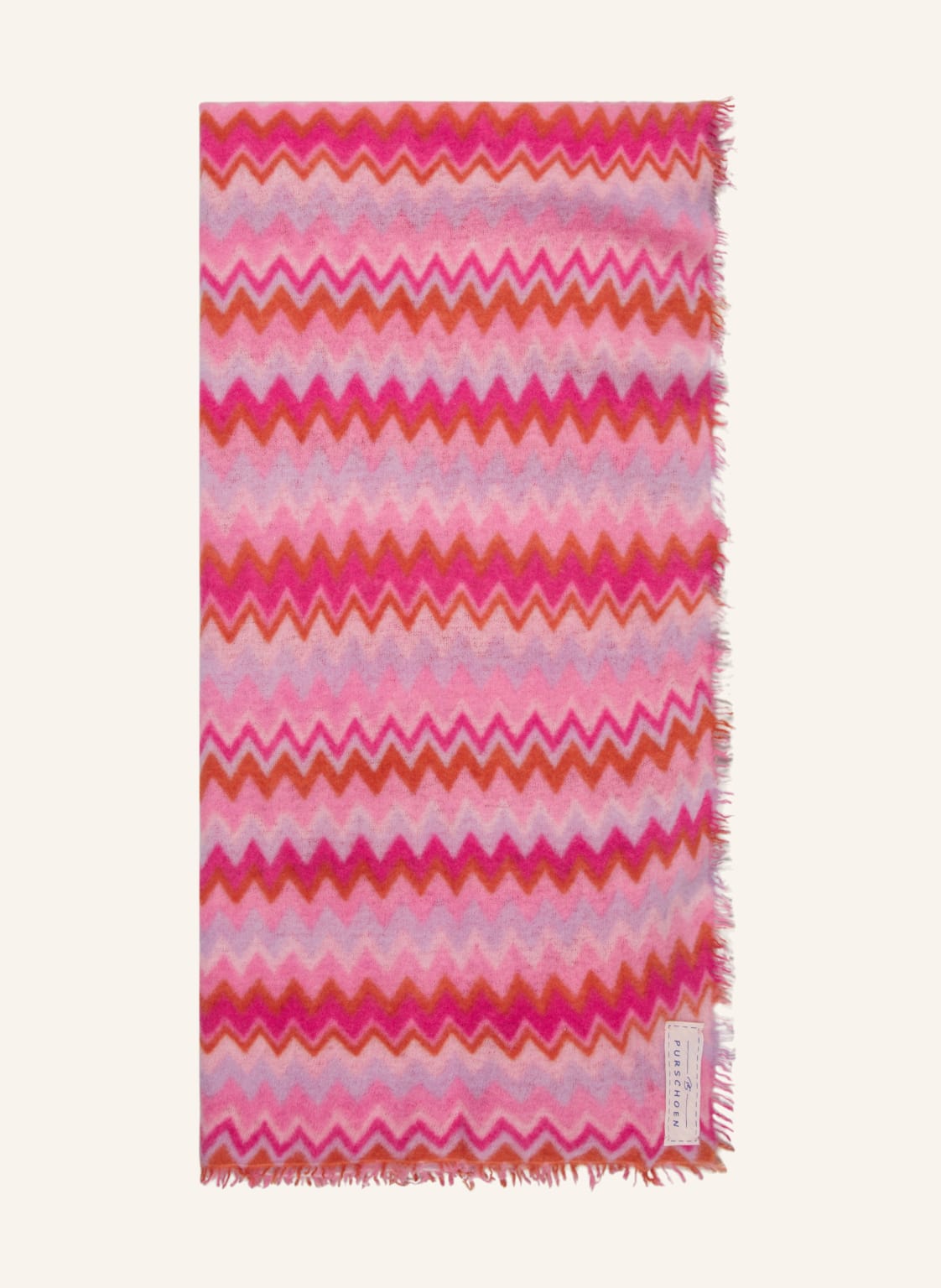 Purschoen Cashmere-Schal Chevron pink Purschoen Cashmere-Schal Chevron pink von PURSCHOEN