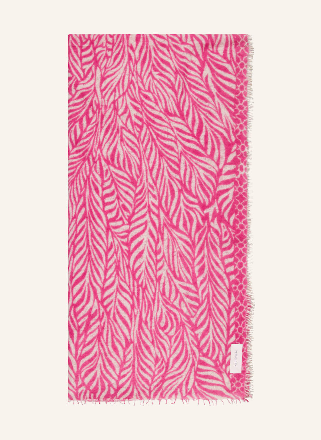 Purschoen Cashmere-Schal Leafgarden pink Purschoen Cashmere-Schal Leafgarden pink von PURSCHOEN