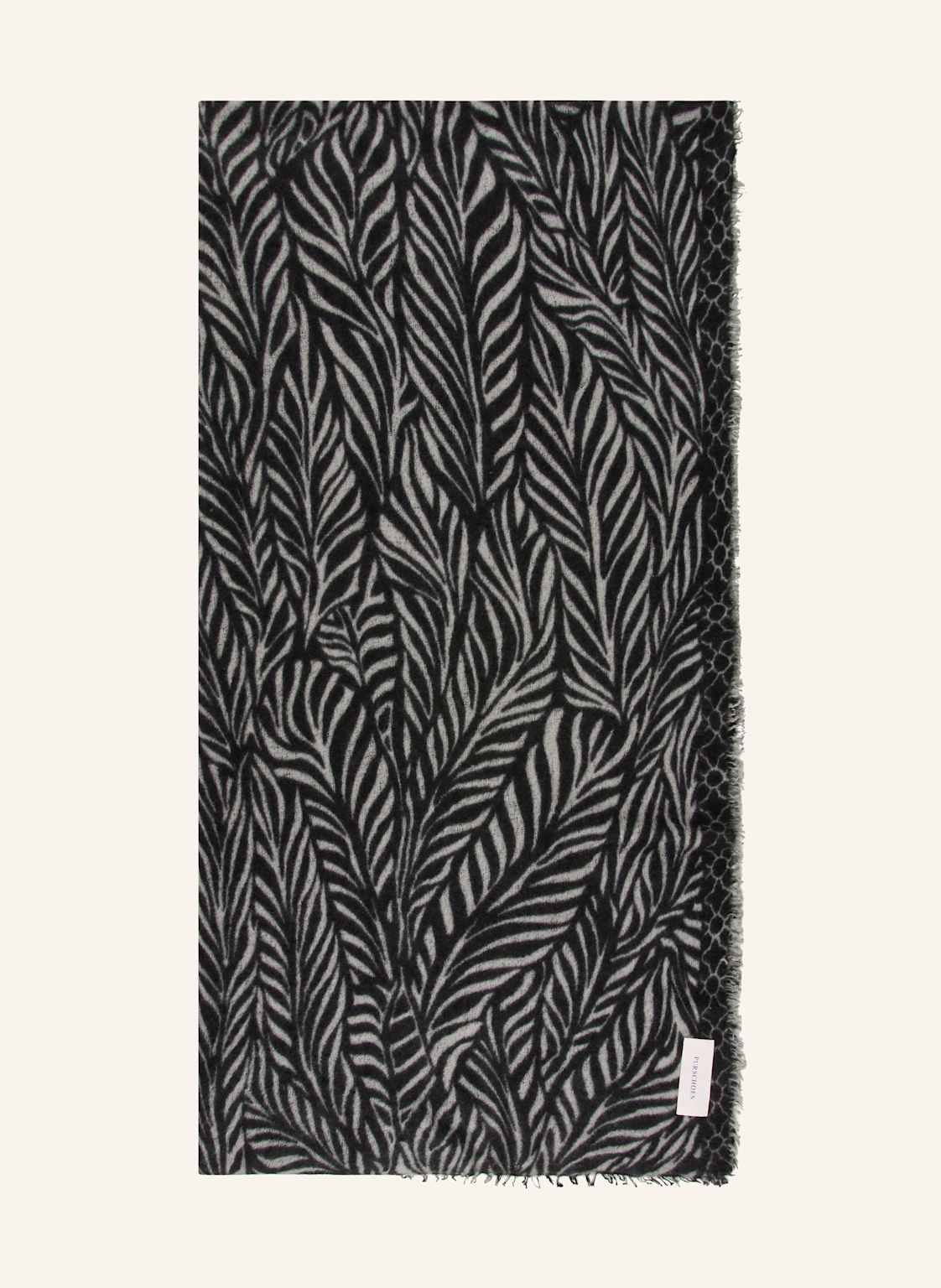 Purschoen Cashmere-Schal Leafgarden schwarz Purschoen Cashmere-Schal Leafgarden schwarz von PURSCHOEN