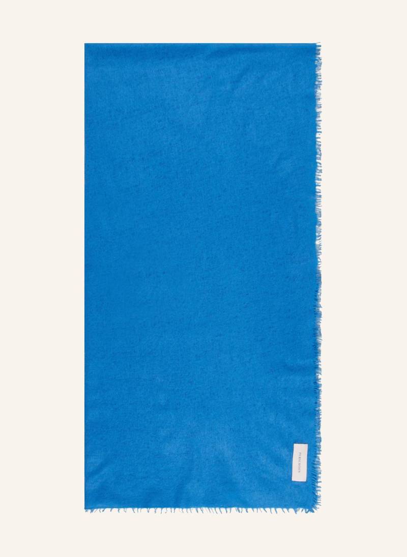 Purschoen Cashmere-Schal Uni blau von PURSCHOEN