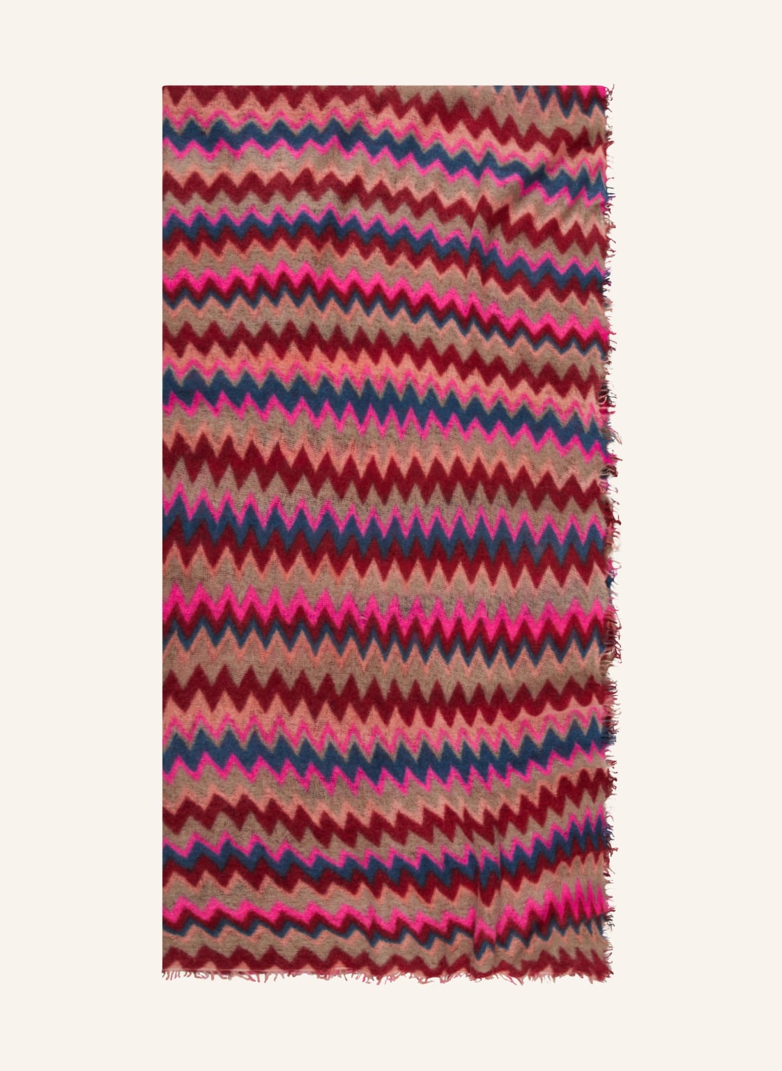 Purschoen Cashmere-Schal Chevron rot Purschoen Cashmere-Schal Chevron rot von PURSCHOEN