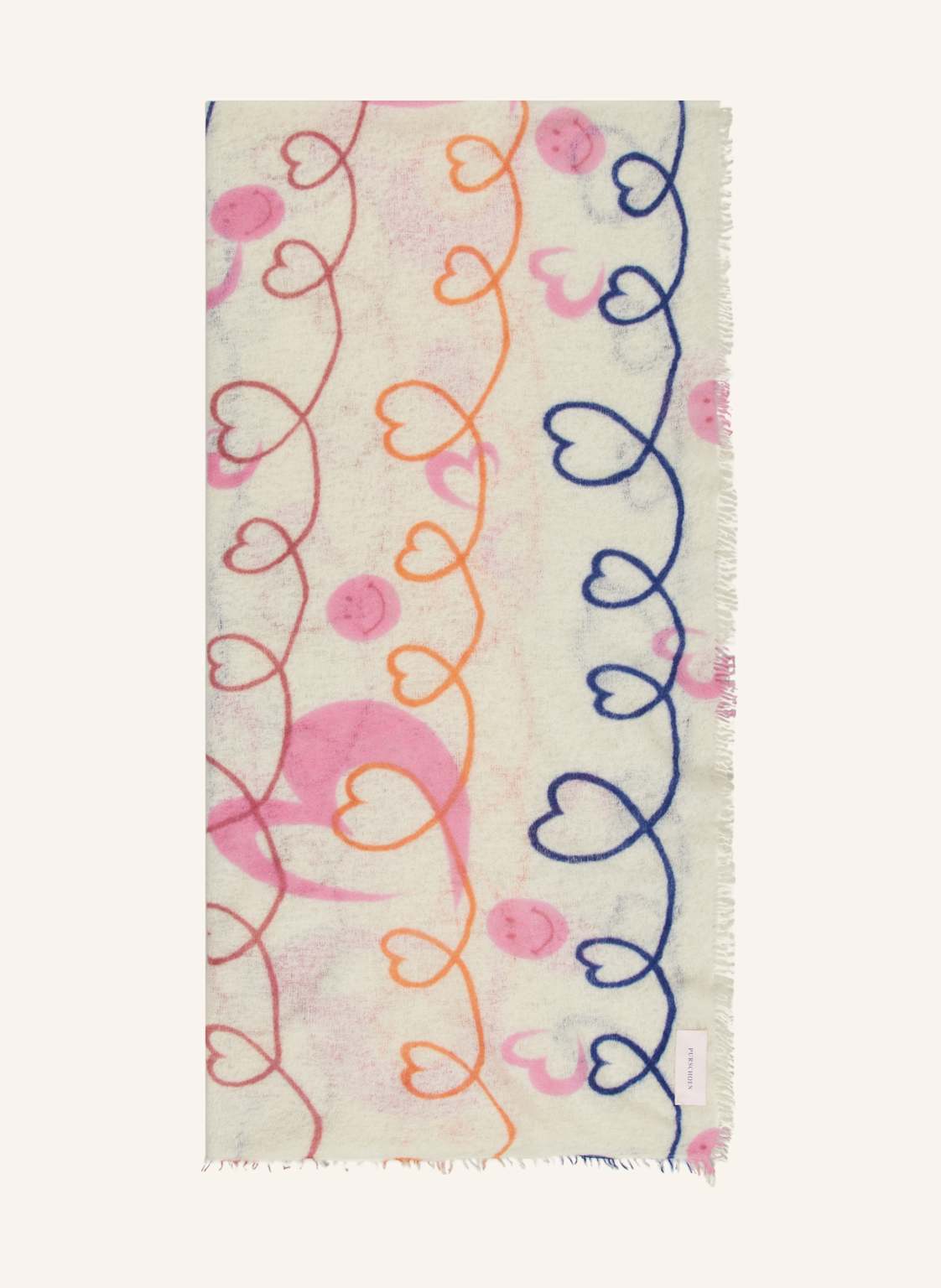 Purschoen Cashmere-Schal Herzandsmiley weiss Purschoen Cashmere-Schal Herzandsmiley weiss von PURSCHOEN